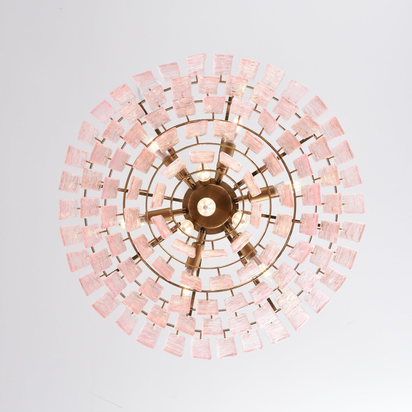 Opalora Pink Murano Chandelier - YIOSI