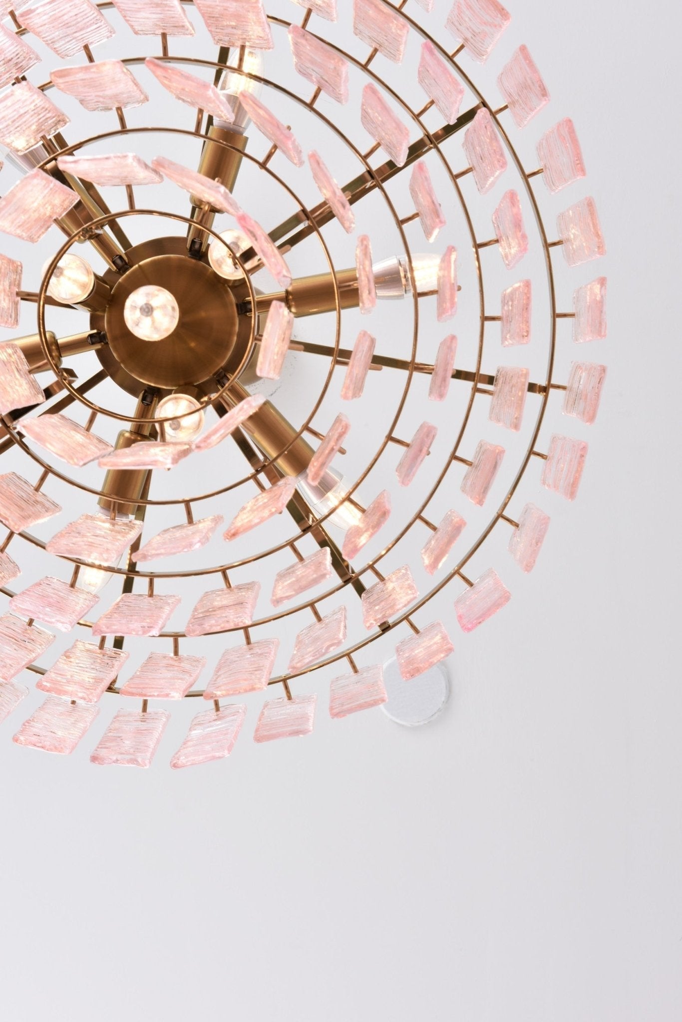 Opalora Pink Murano Chandelier - YIOSI
