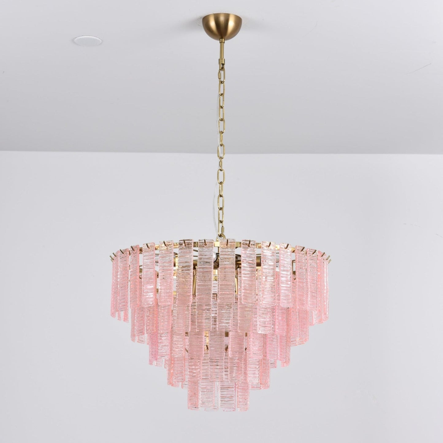 Opalora Pink Murano Chandelier - YIOSI