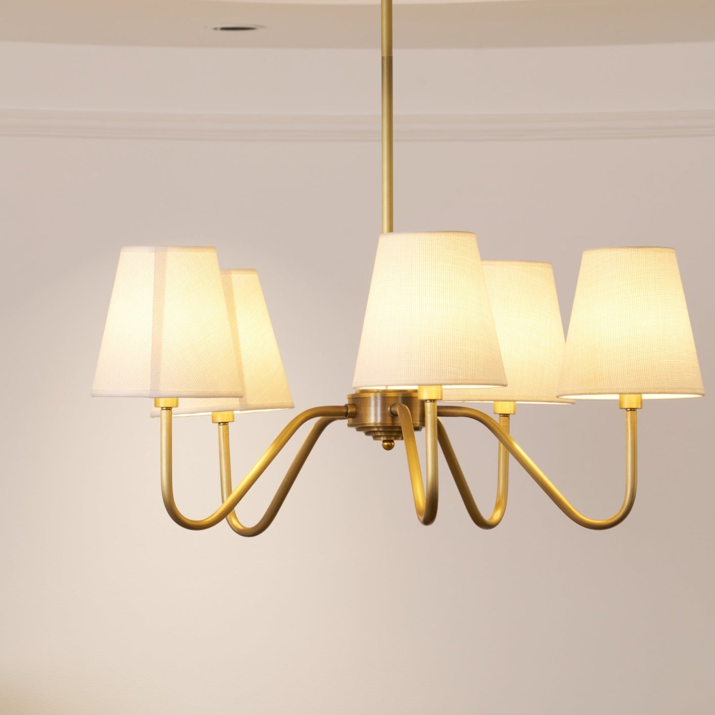 Opaluxe Brass Chandelier - YIOSI