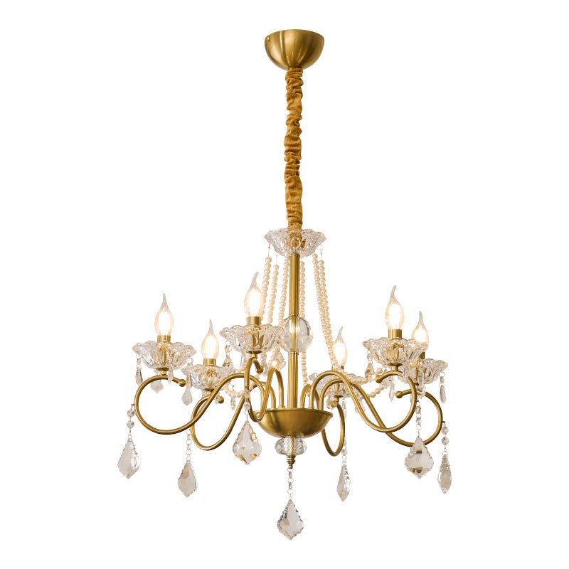 Opulent Pearl Crystal Chandelier - YIOSI