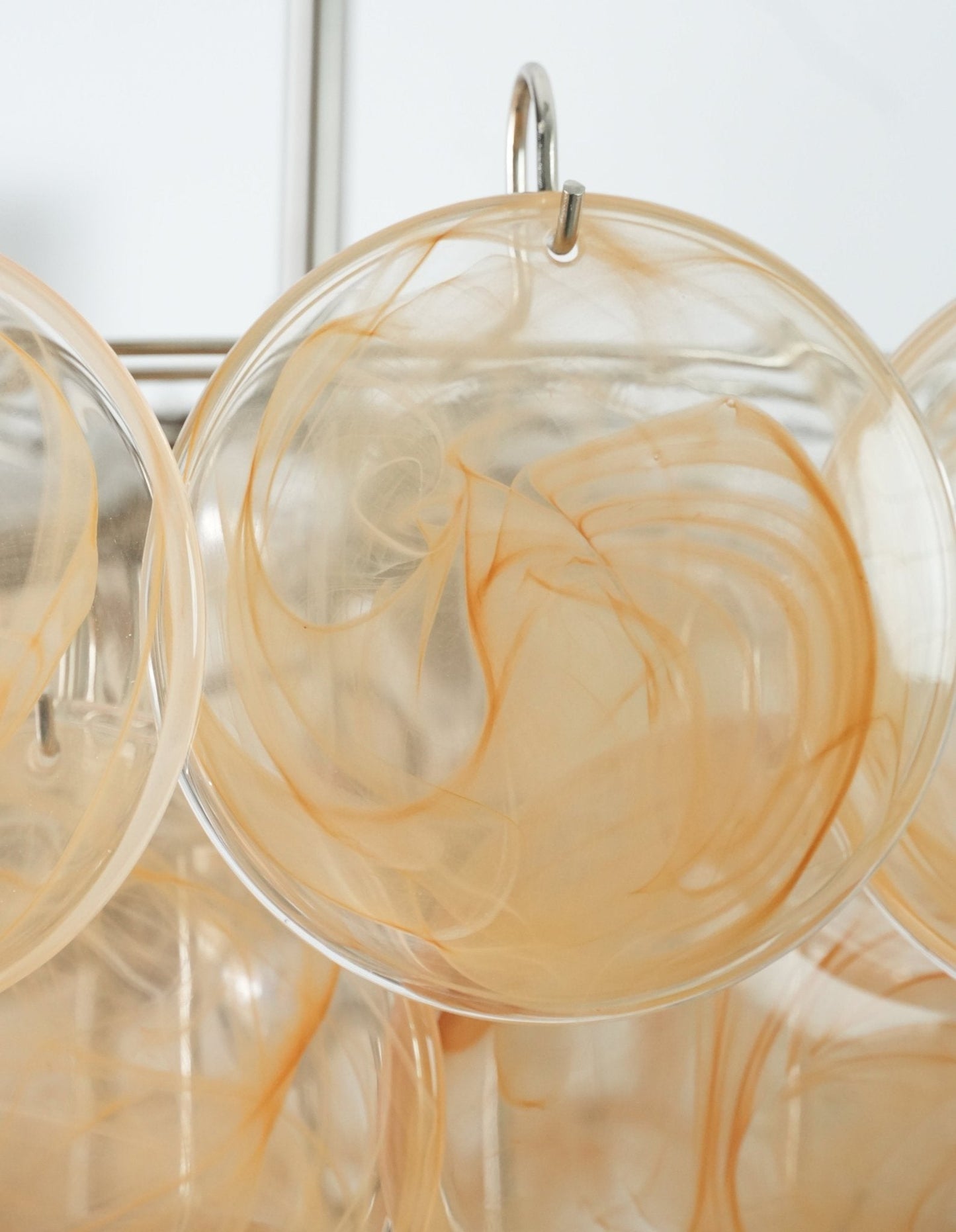 Orange Murano Disc Chandelier - YIOSI