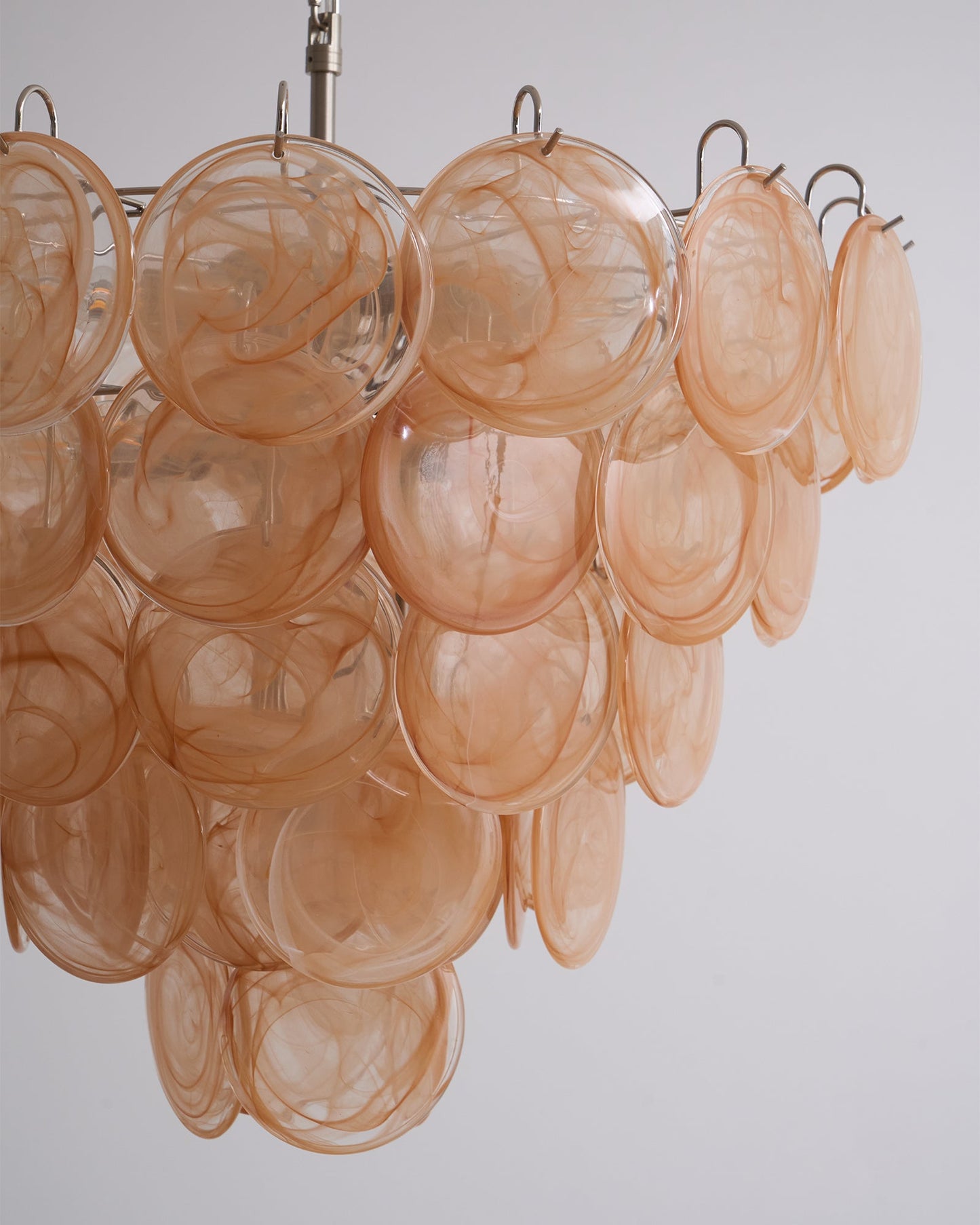Orange Murano Disc Chandelier - YIOSI