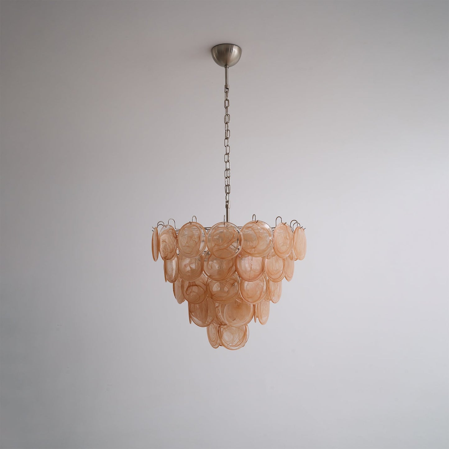 Orange Murano Disc Chandelier - YIOSI