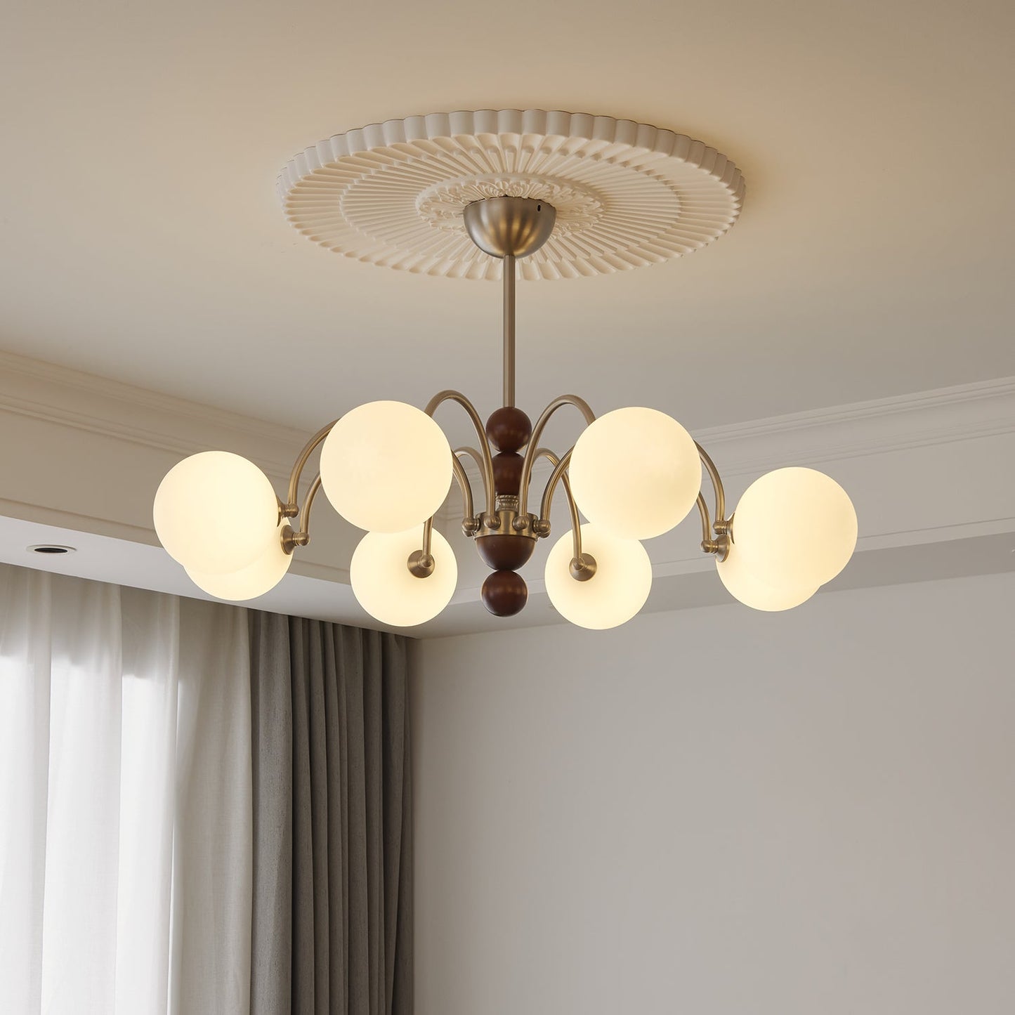 Orbital Curve Chandelier - YIOSI