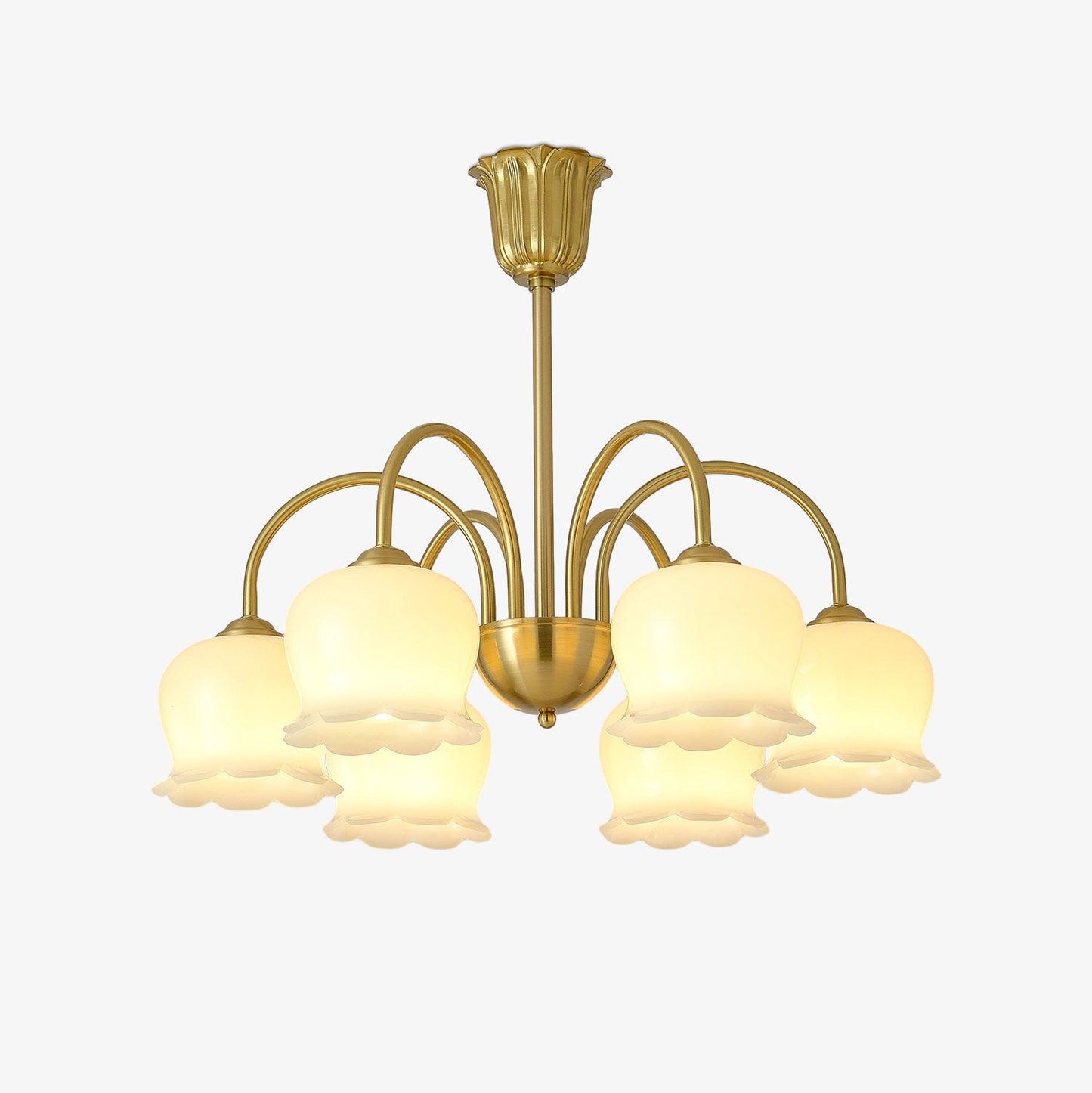 Orchids Brass Chandelier - YIOSI