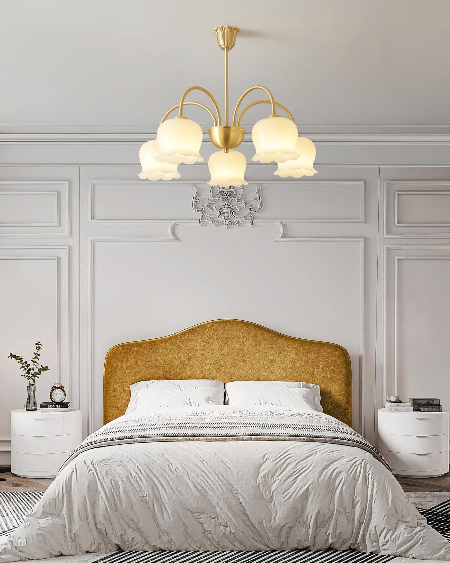 Orchids Brass Chandelier - YIOSI