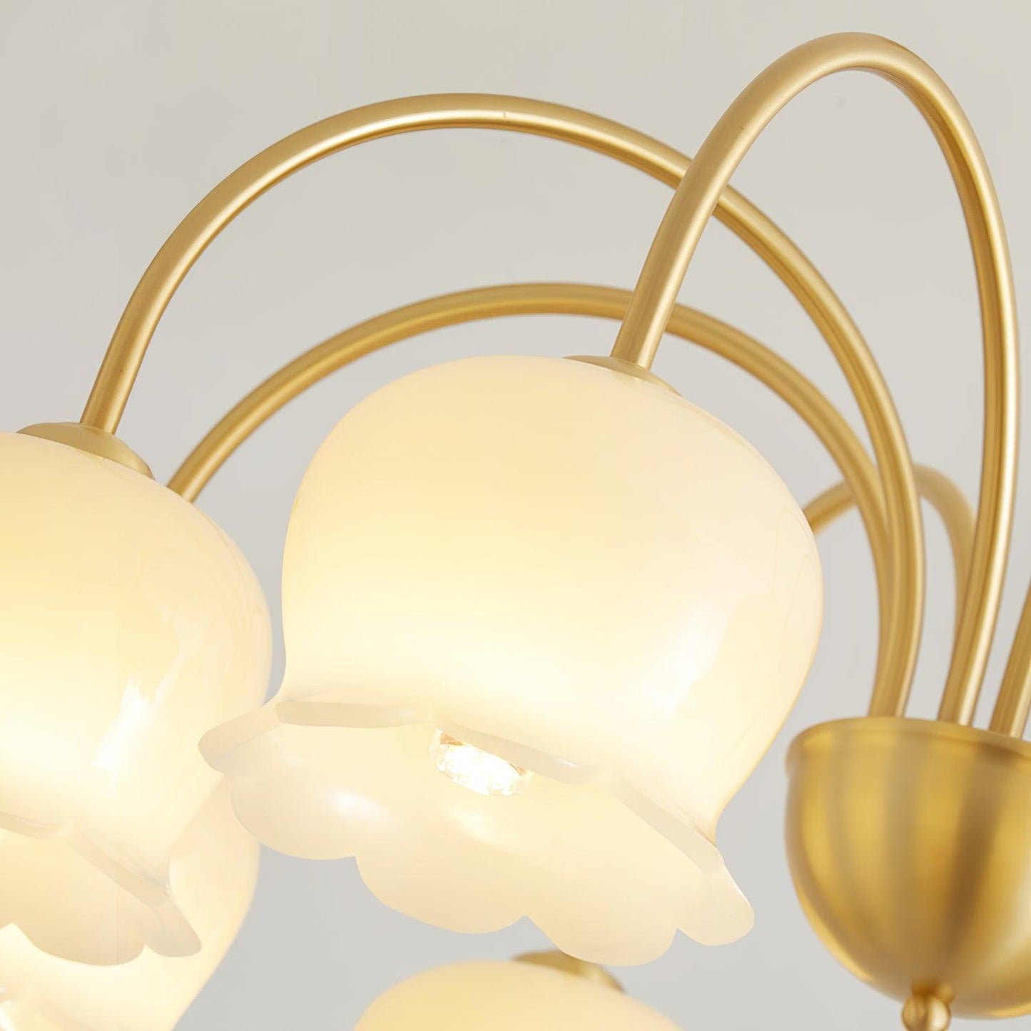 Orchids Brass Chandelier - YIOSI