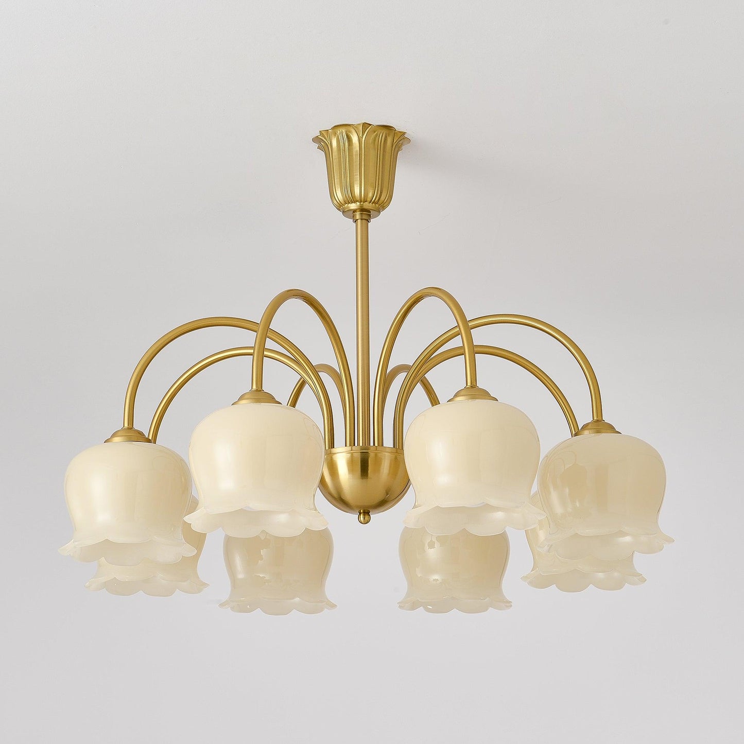 Orchids Brass Chandelier - YIOSI