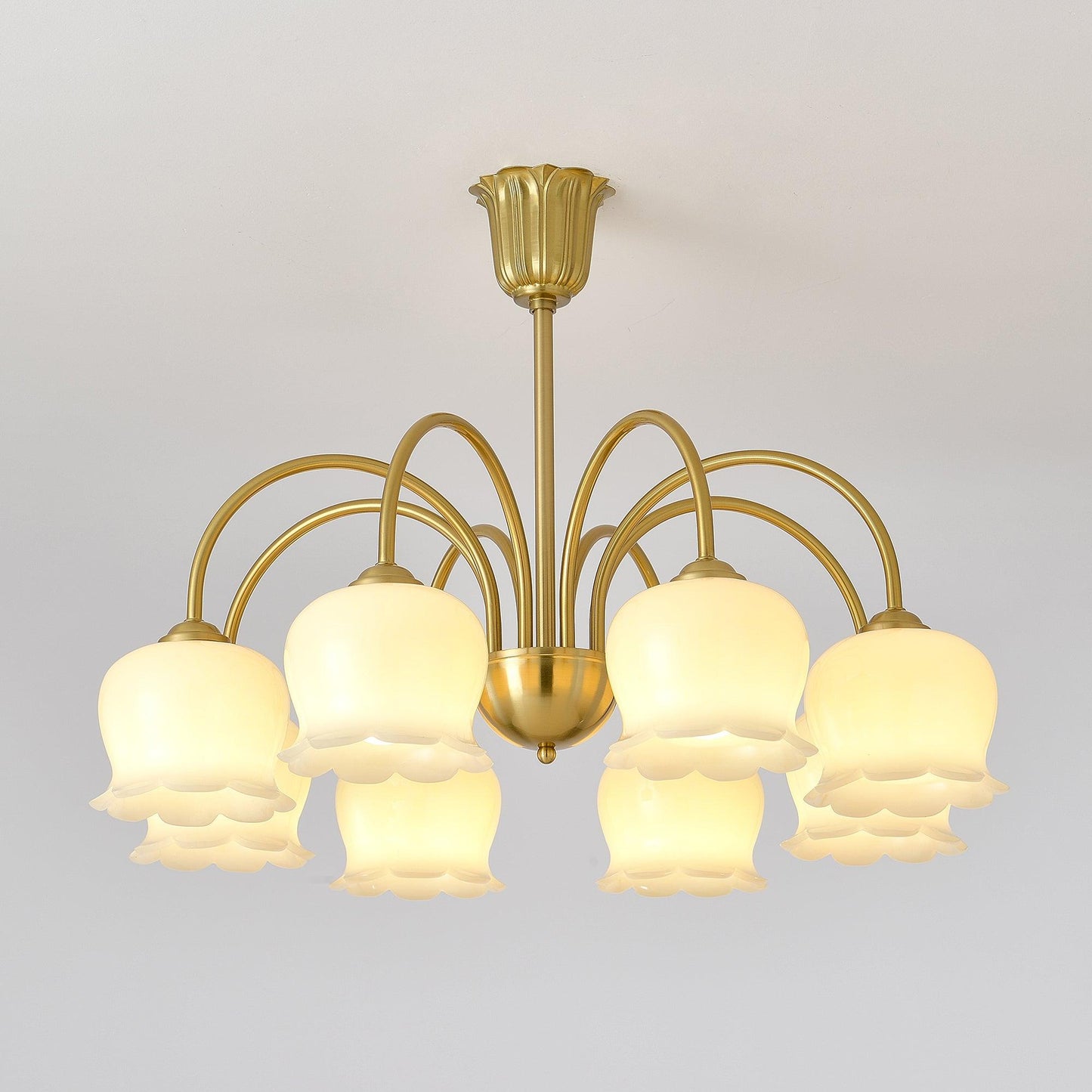 Orchids Brass Chandelier - YIOSI
