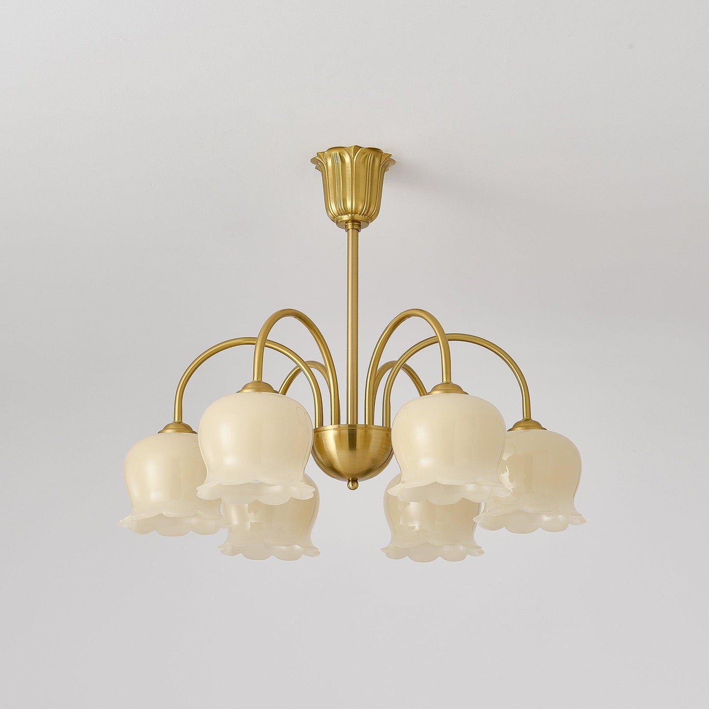 Orchids Brass Chandelier - YIOSI