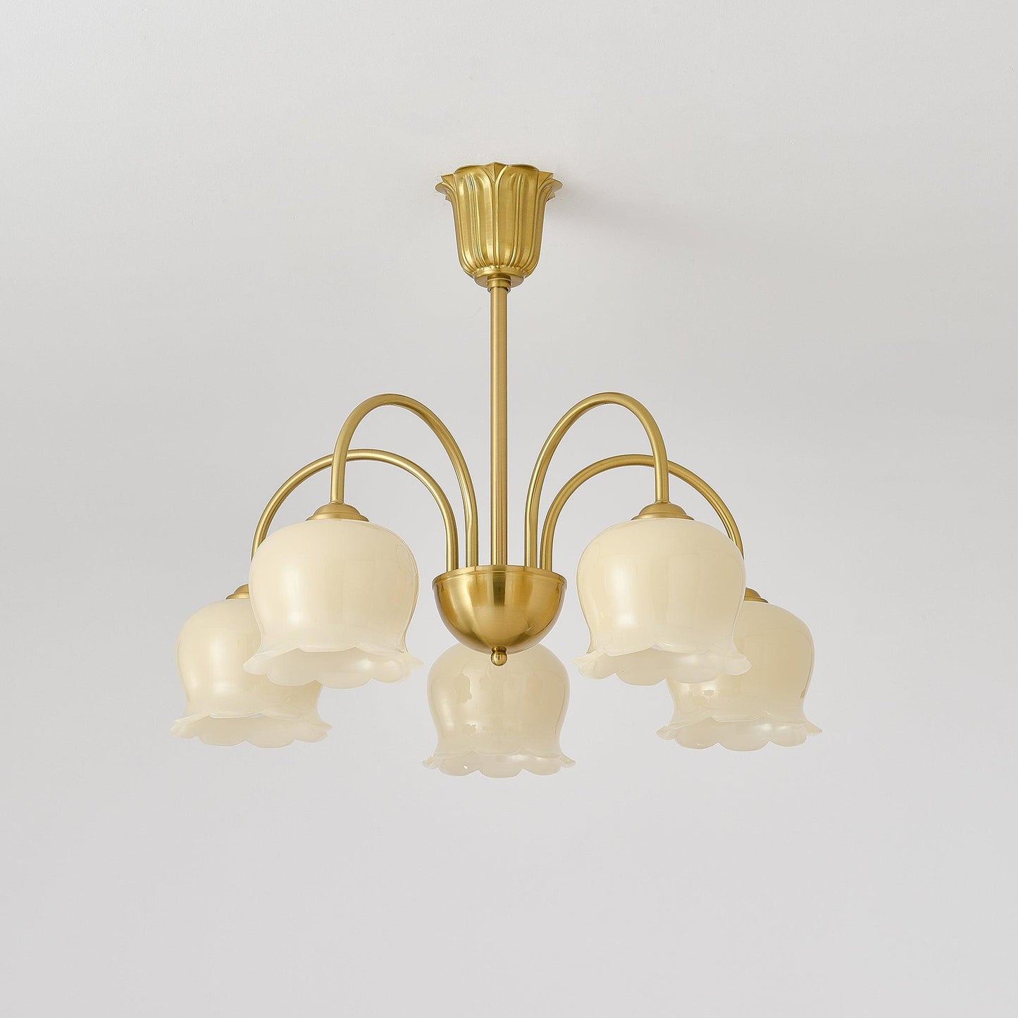 Orchids Brass Chandelier - YIOSI
