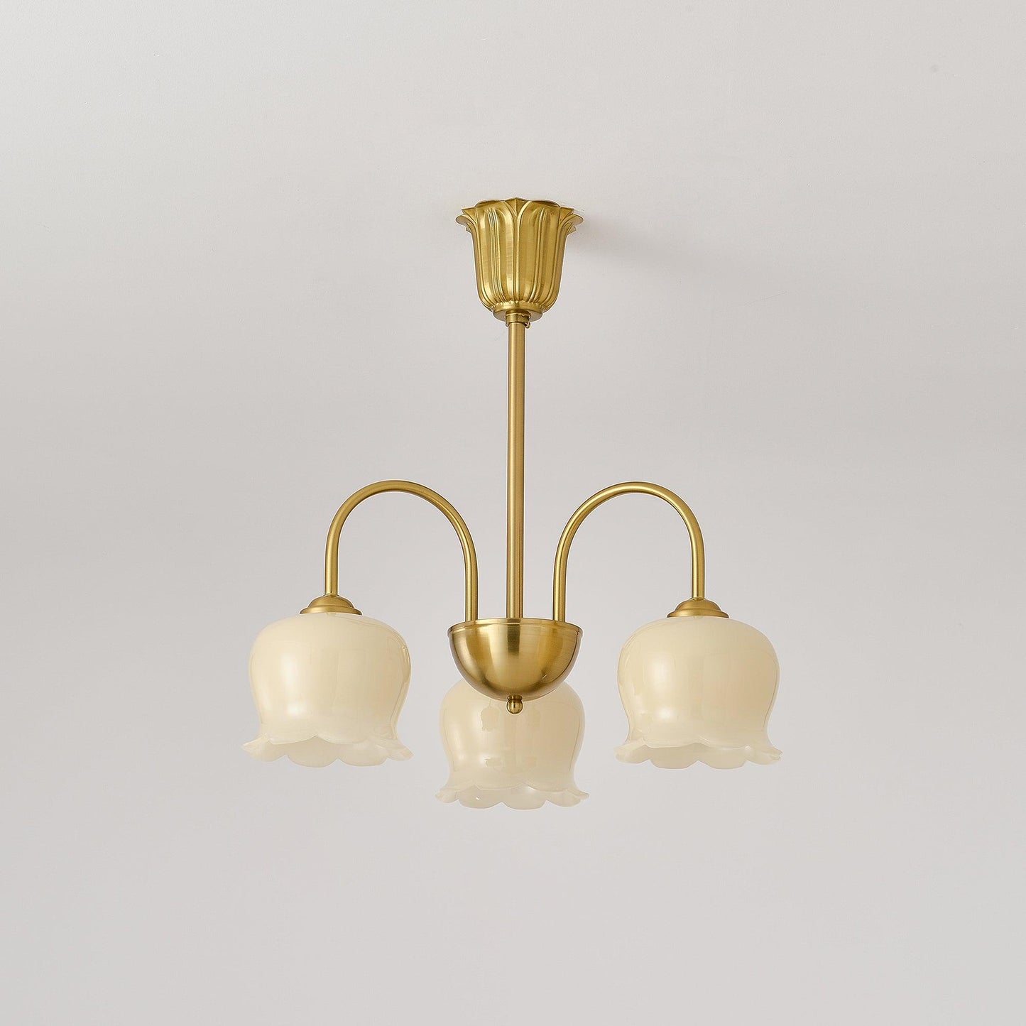 Orchids Brass Chandelier - YIOSI