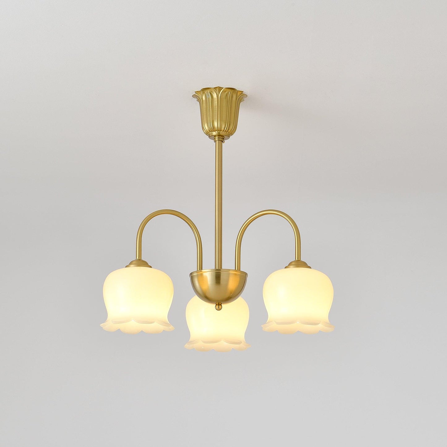 Orchids Brass Chandelier - YIOSI