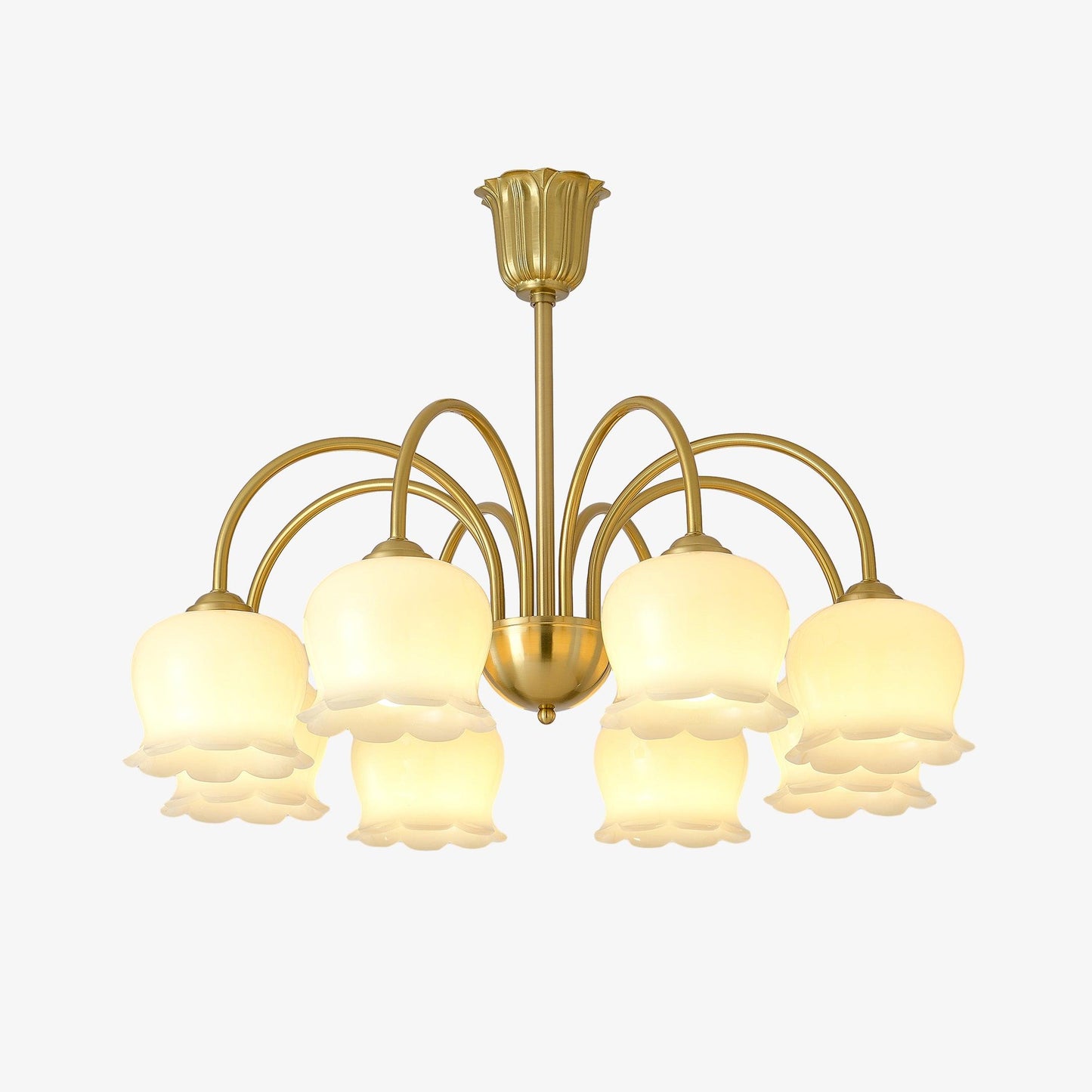 Orchids Brass Chandelier - YIOSI