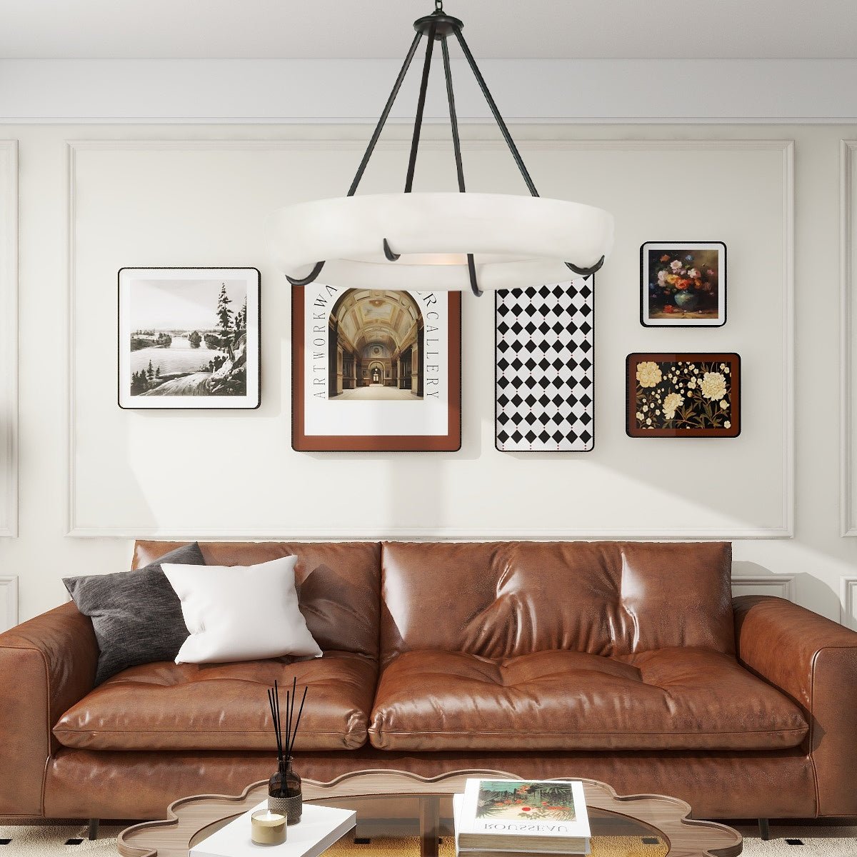 Orion Alabaster Chandelier - YIOSI