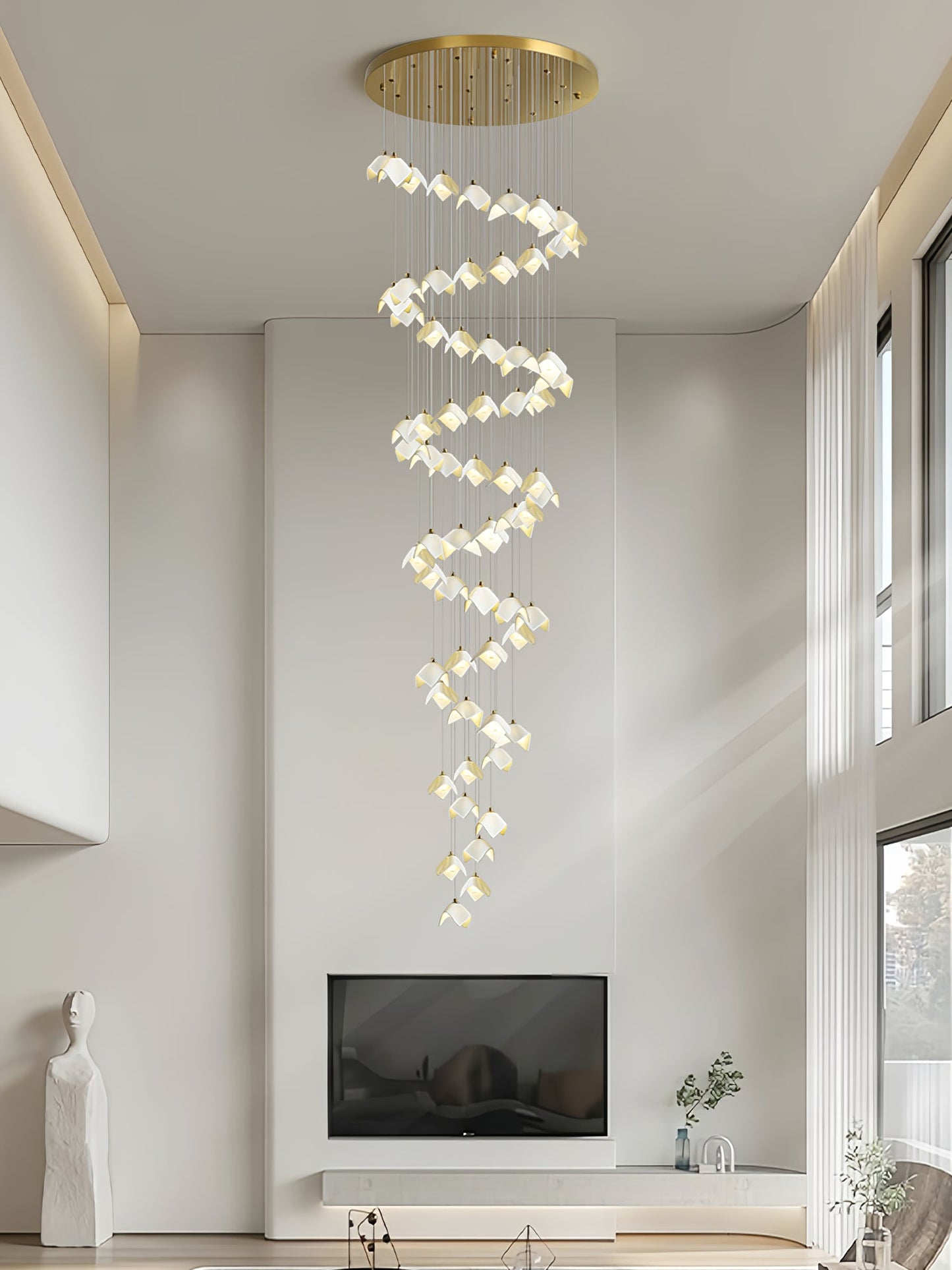 Orlani Cascade Stairs Chandelier - YIOSI