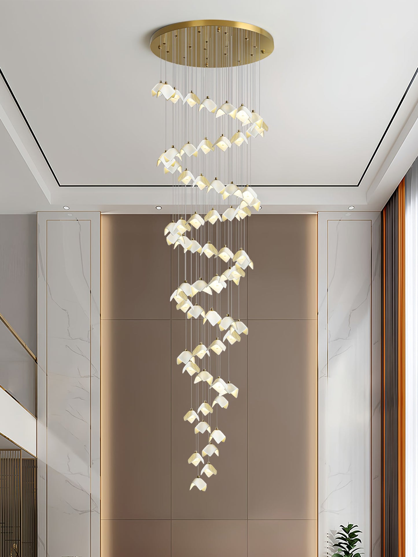 Orlani Cascade Stairs Chandelier - YIOSI