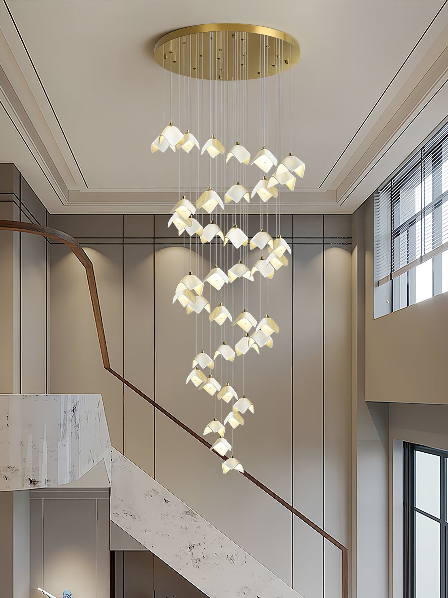 Orlani Cascade Stairs Chandelier - YIOSI