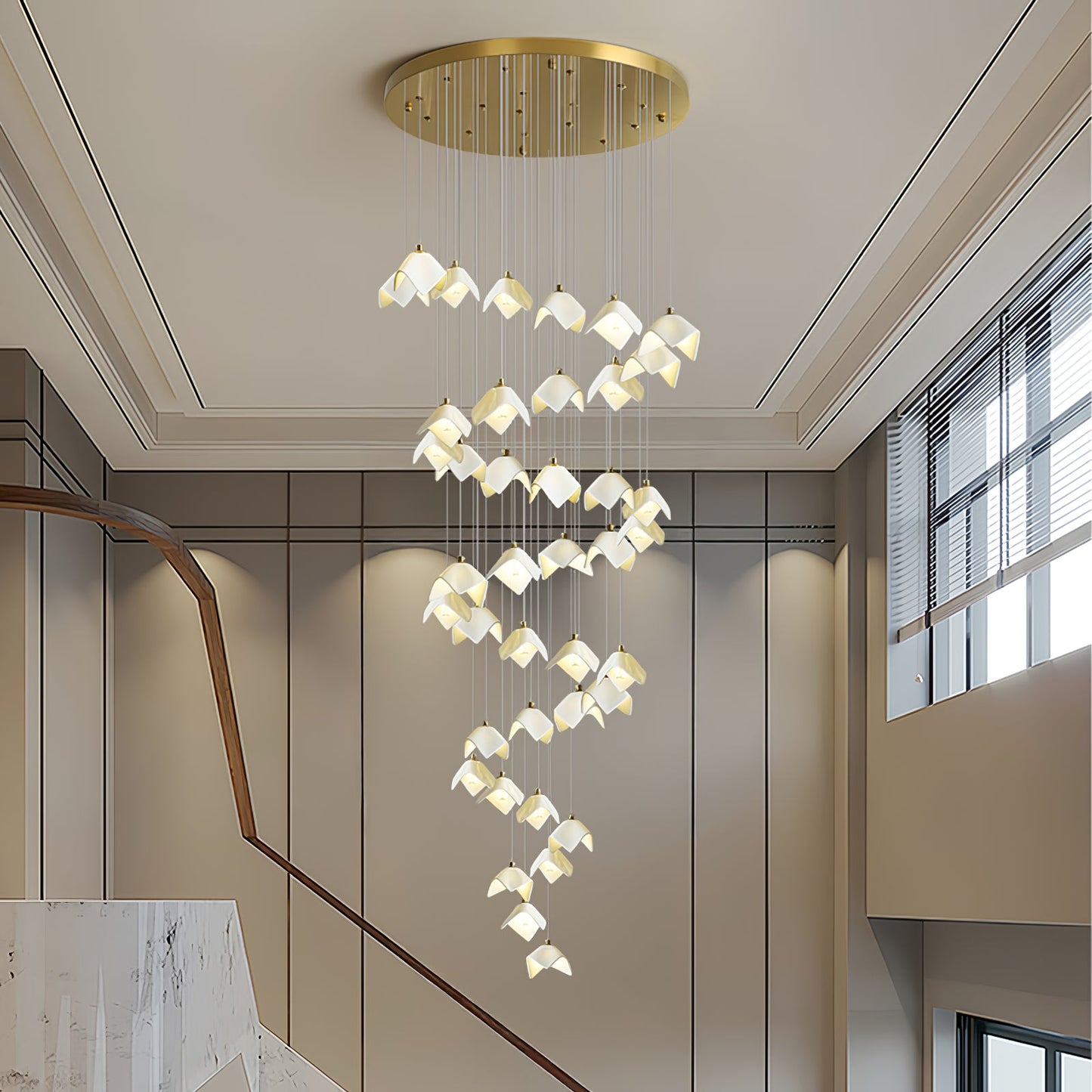 Orlani Cascade Stairs Chandelier - YIOSI