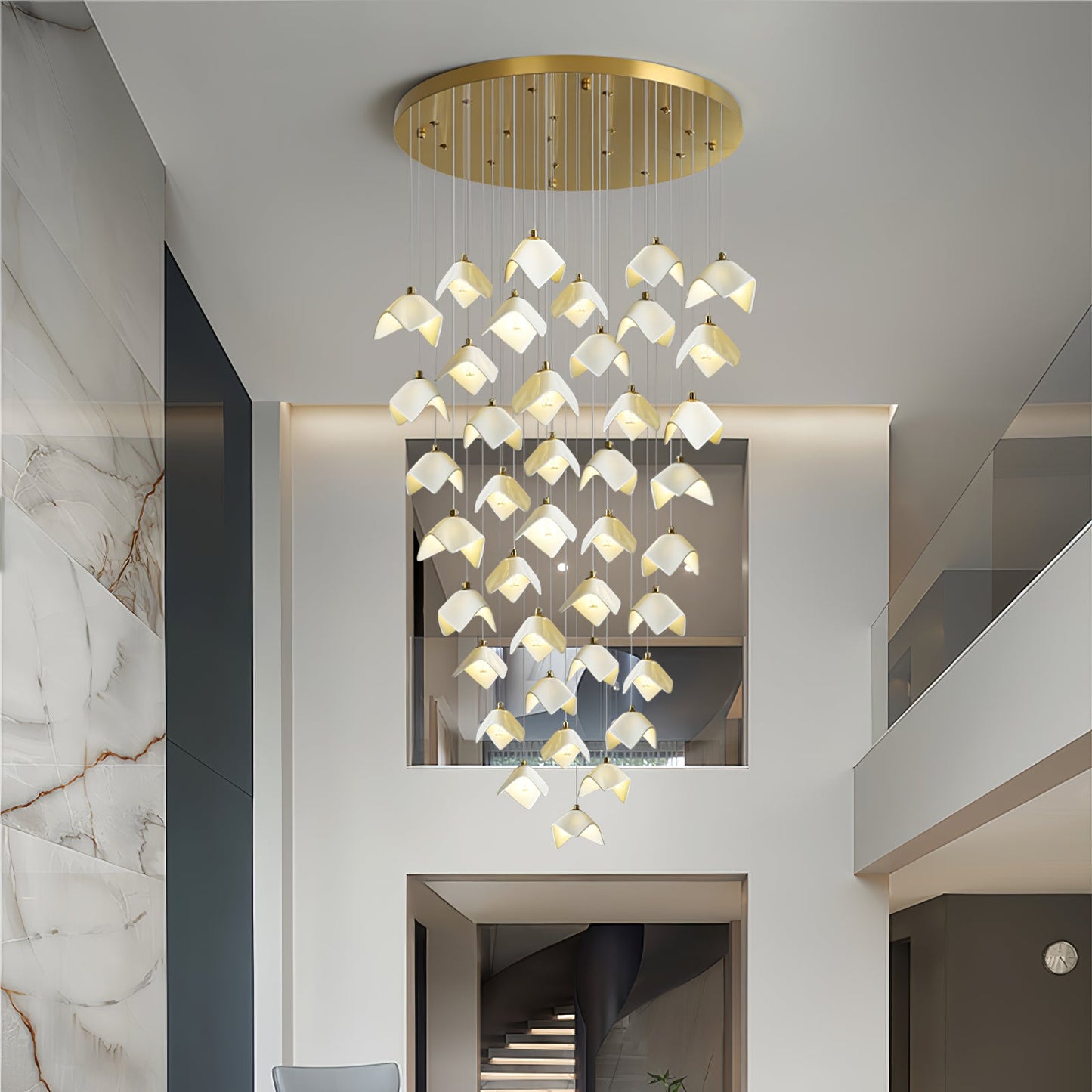Orlani Cascade Stairs Chandelier - YIOSI
