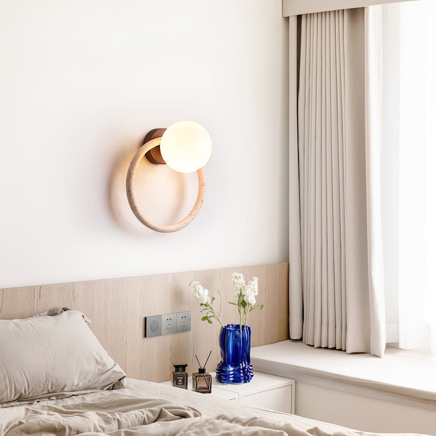 Orria Travertine Wall Light - YIOSI