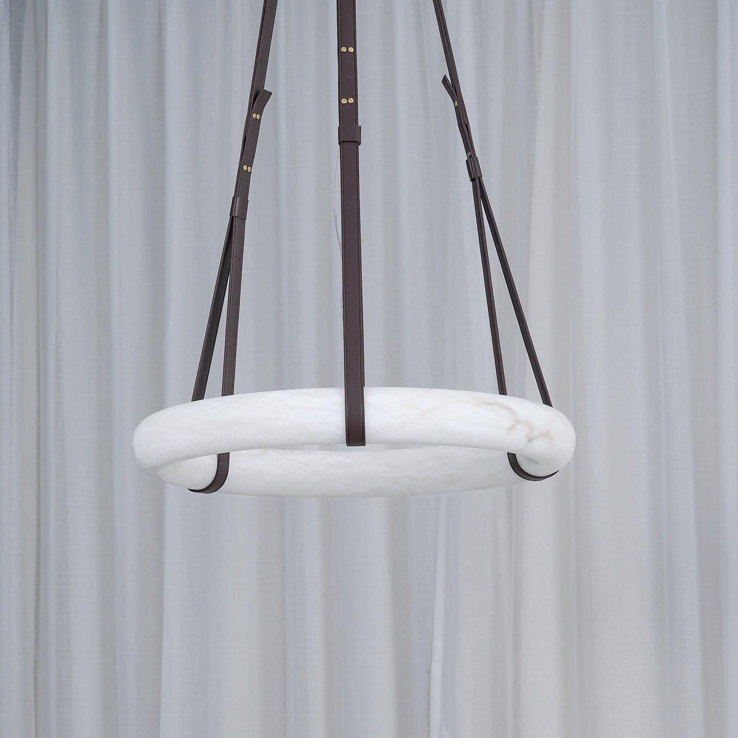 Vakkerlight Oslo Pendant Light B Alabaster Ring Ceiling Fixture