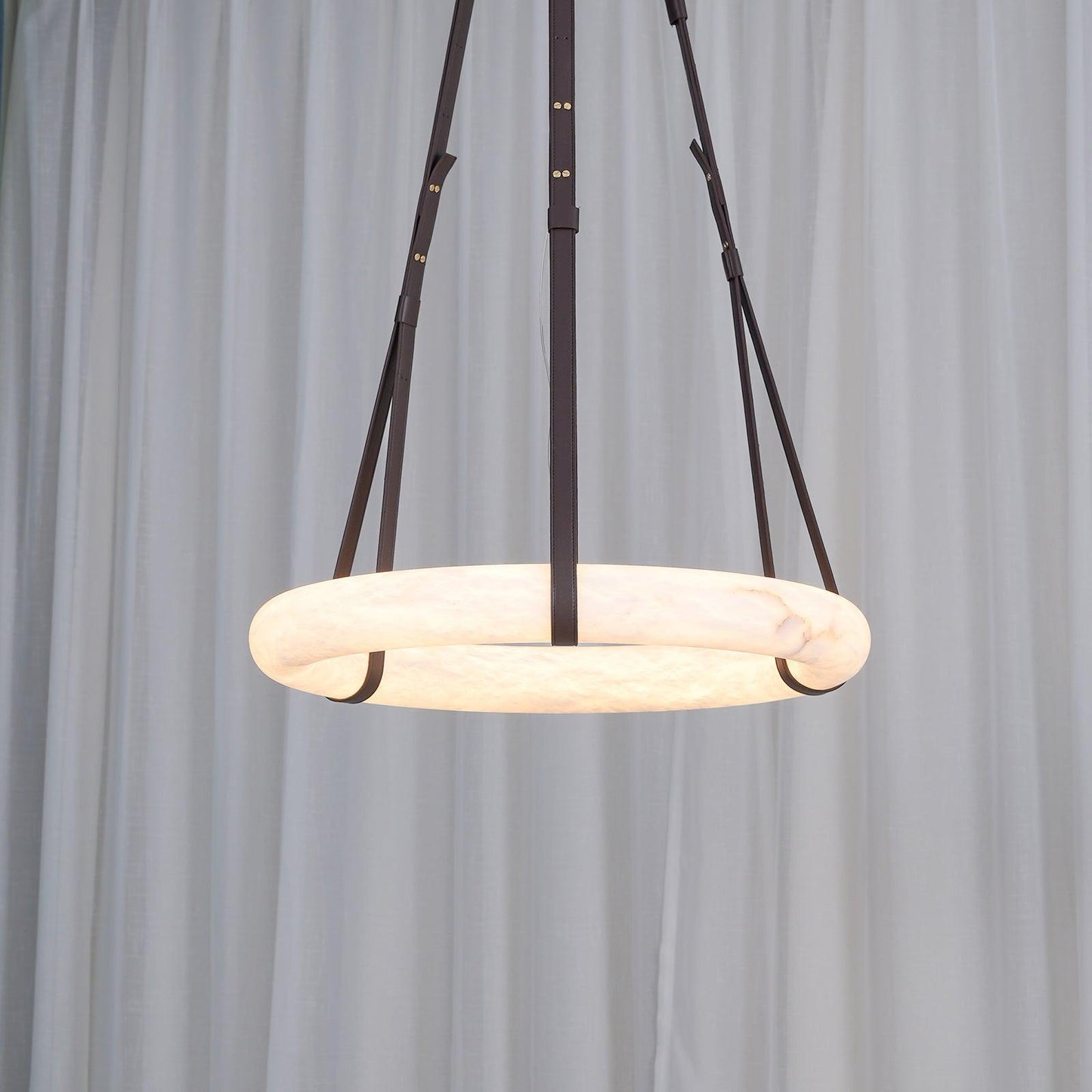 Vakkerlight Oslo Pendant Light B Alabaster Ring Ceiling Fixture