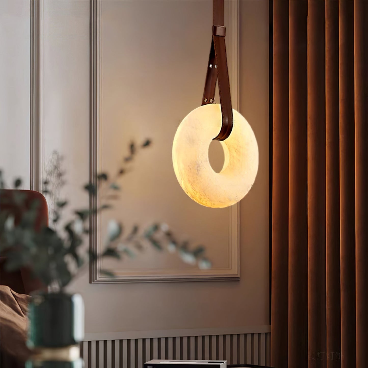 Vakkerlight Oslo Pendant Light A Alabaster Ring Ceiling Lamp