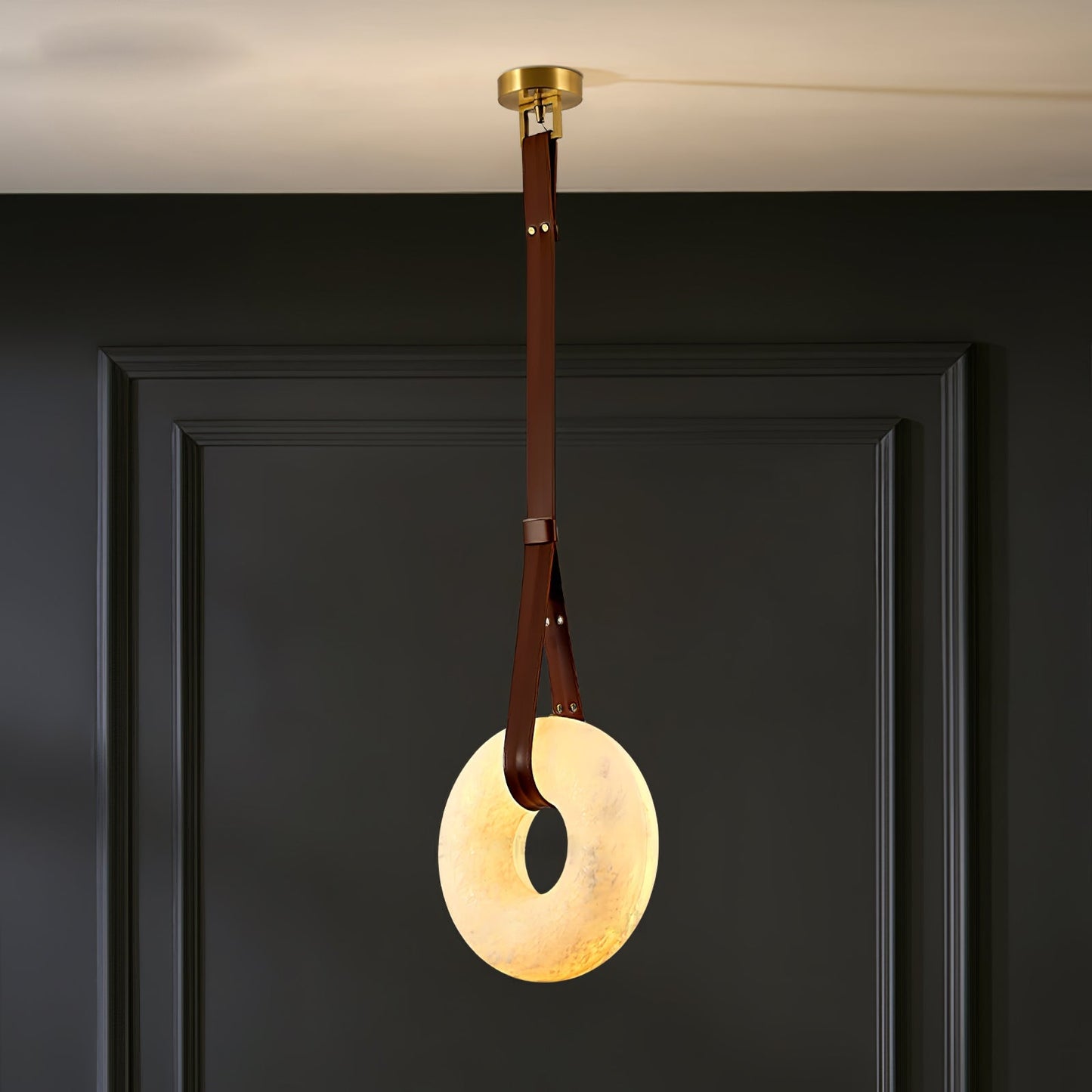 Vakkerlight Oslo Pendant Light A Alabaster Ring Ceiling Lamp