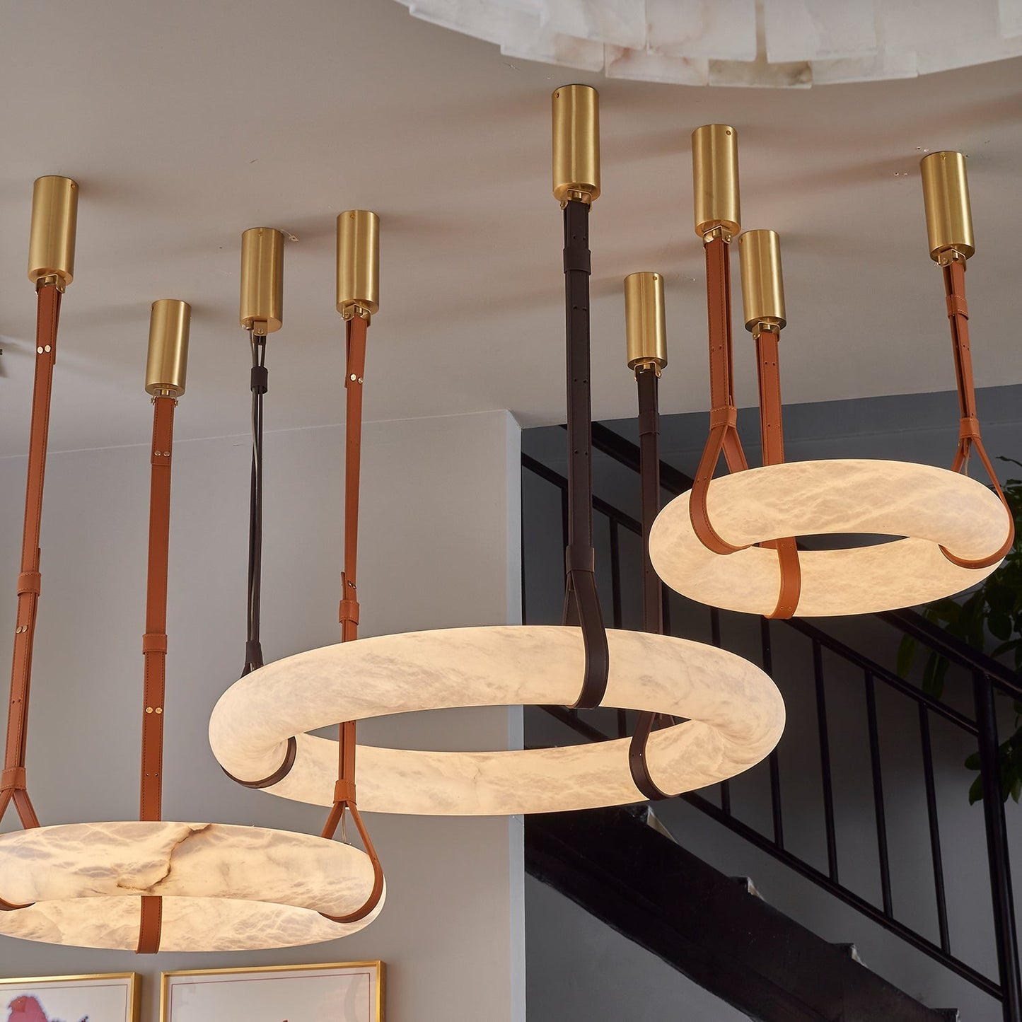 Vakkerlight Oslo Pendant Light A Alabaster Ring Ceiling Lamp