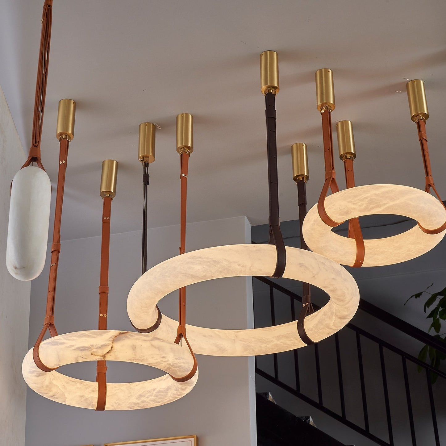 Vakkerlight Oslo Pendant Light A Alabaster Ring Ceiling Lamp