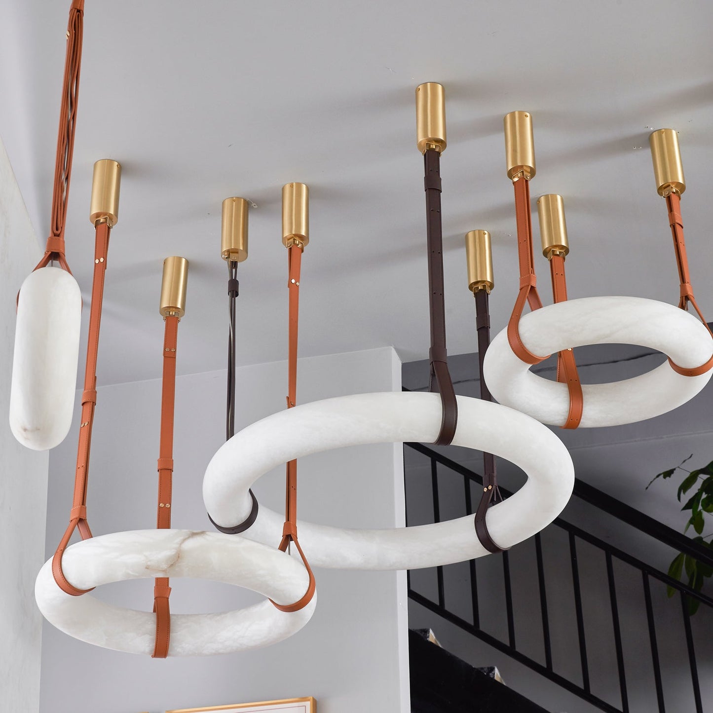 Vakkerlight Oslo Pendant Light A Alabaster Ring Ceiling Lamp