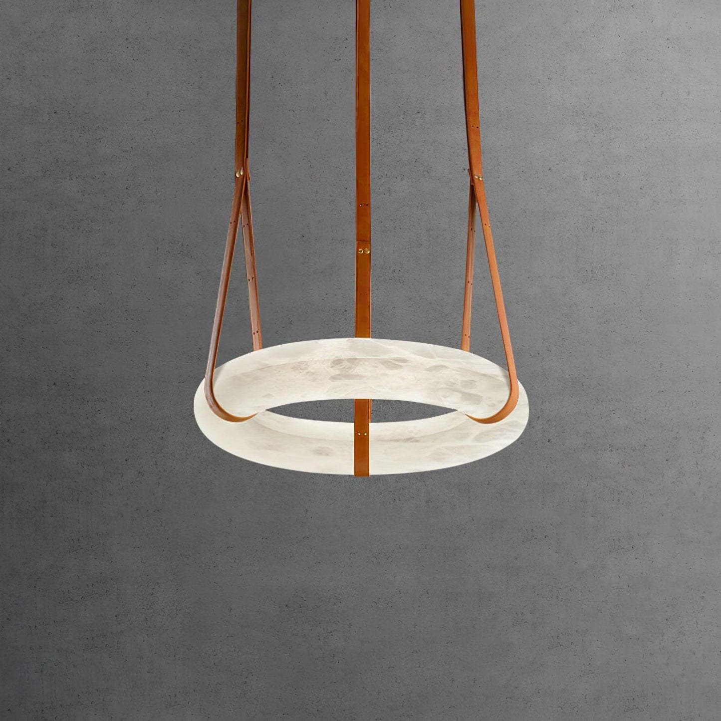 Vakkerlight Oslo Pendant Light B Alabaster Ring Ceiling Fixture