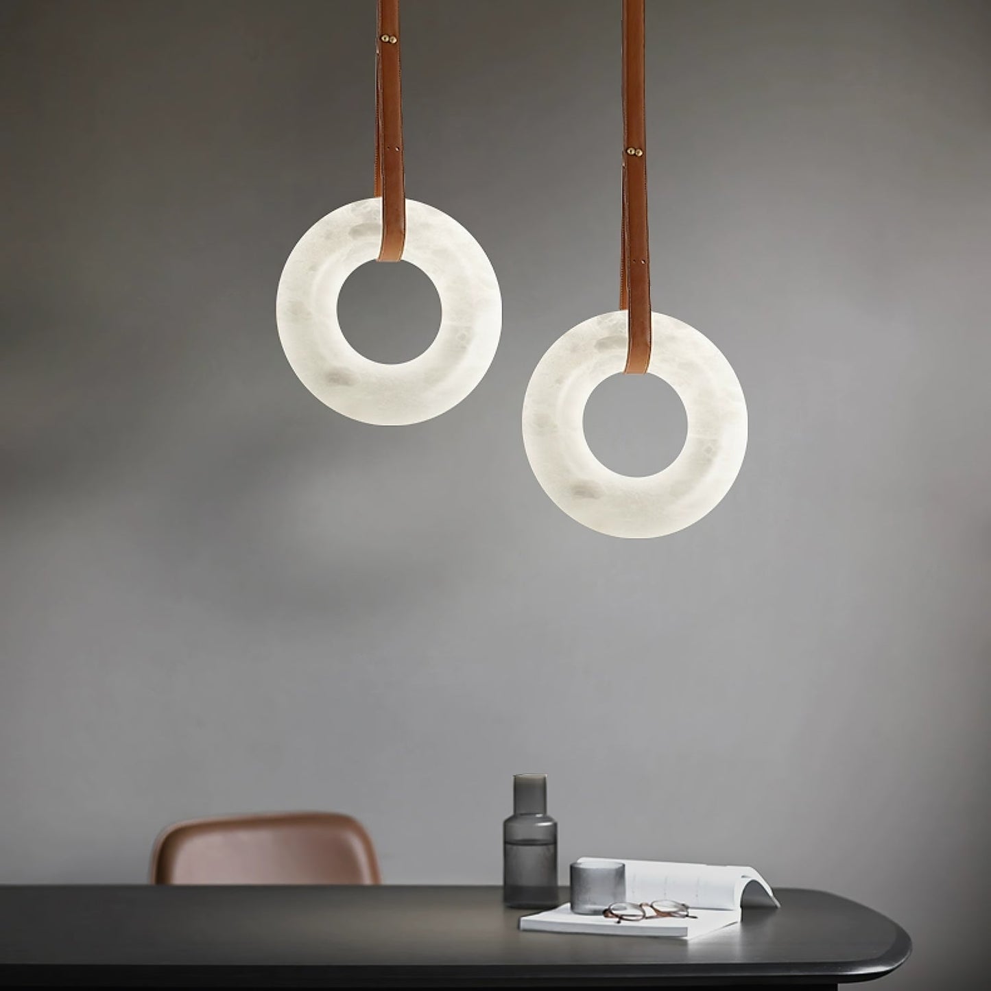 Vakkerlight Oslo Pendant Light A Alabaster Ring Ceiling Lamp