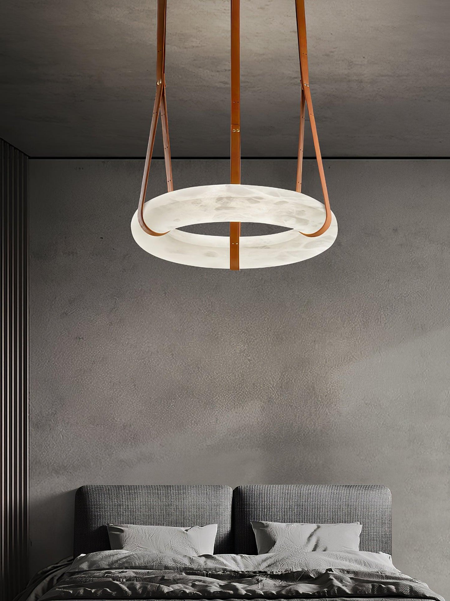 Vakkerlight Oslo Pendant Light B Alabaster Ring Ceiling Fixture
