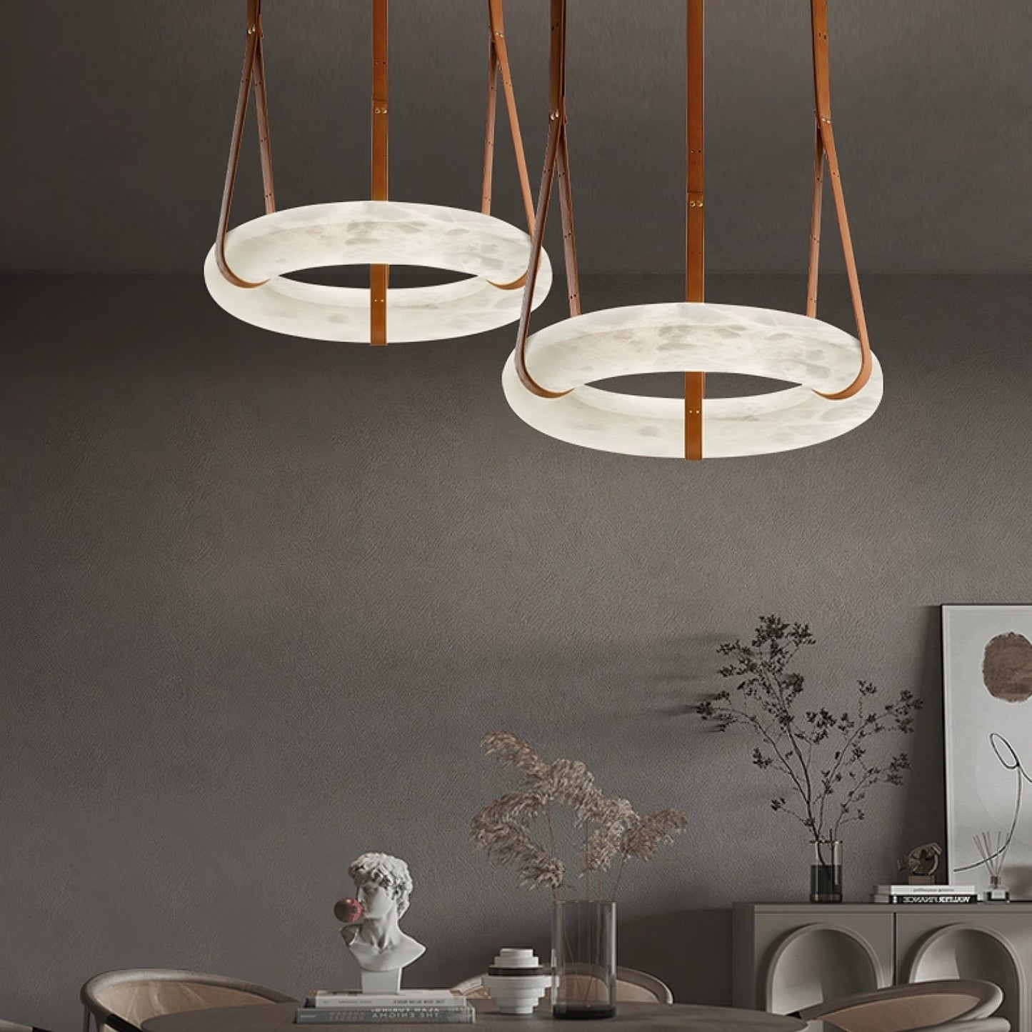 Vakkerlight Oslo Pendant Light A Alabaster Ring Ceiling Lamp