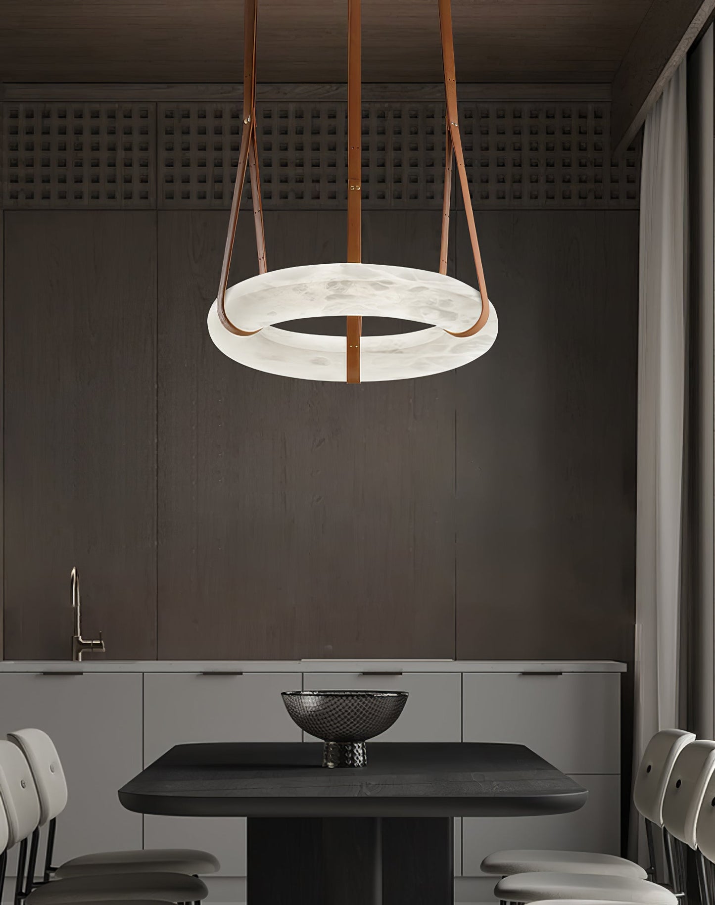 Vakkerlight Oslo Pendant Light A Alabaster Ring Ceiling Lamp