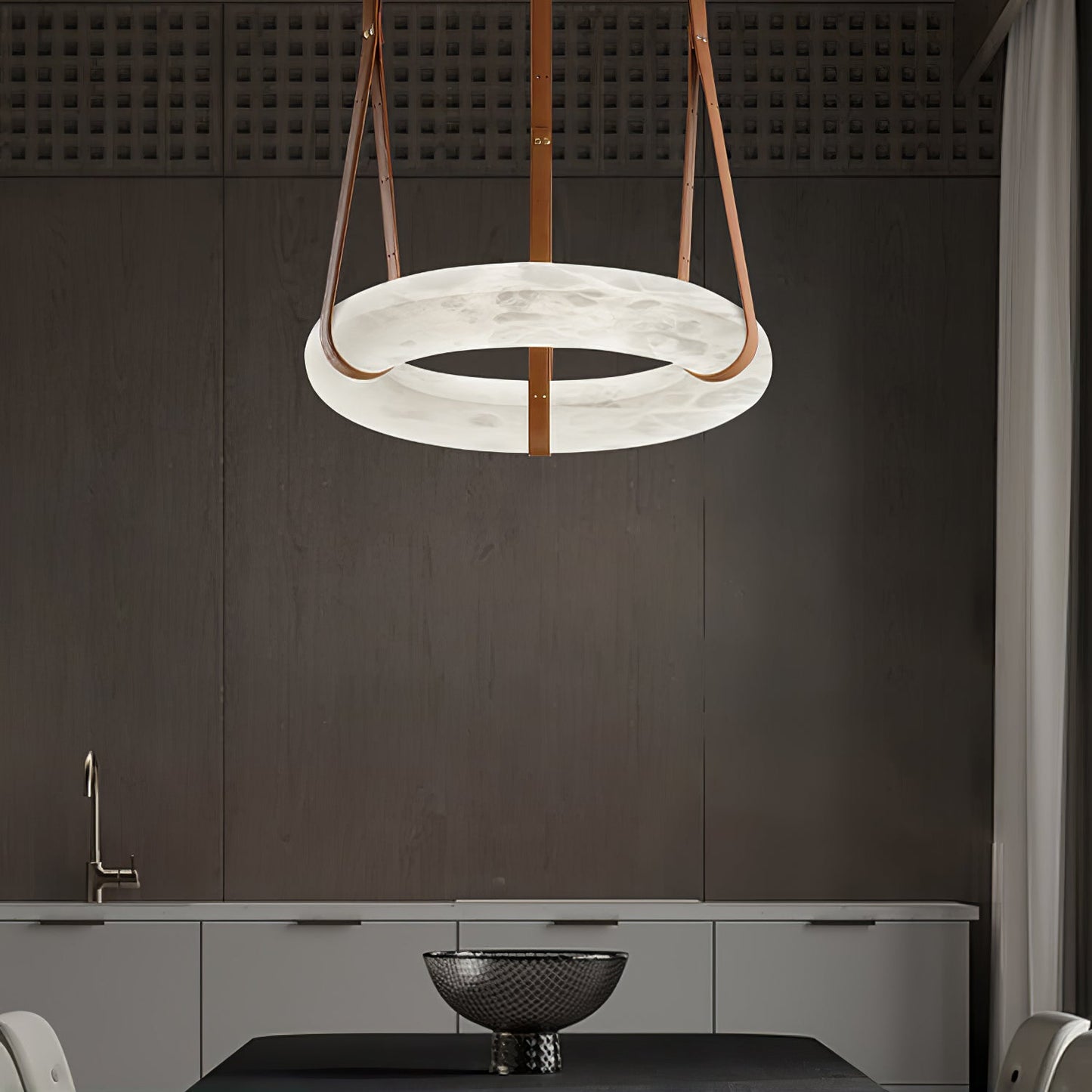 Vakkerlight Oslo Pendant Light A Alabaster Ring Ceiling Lamp