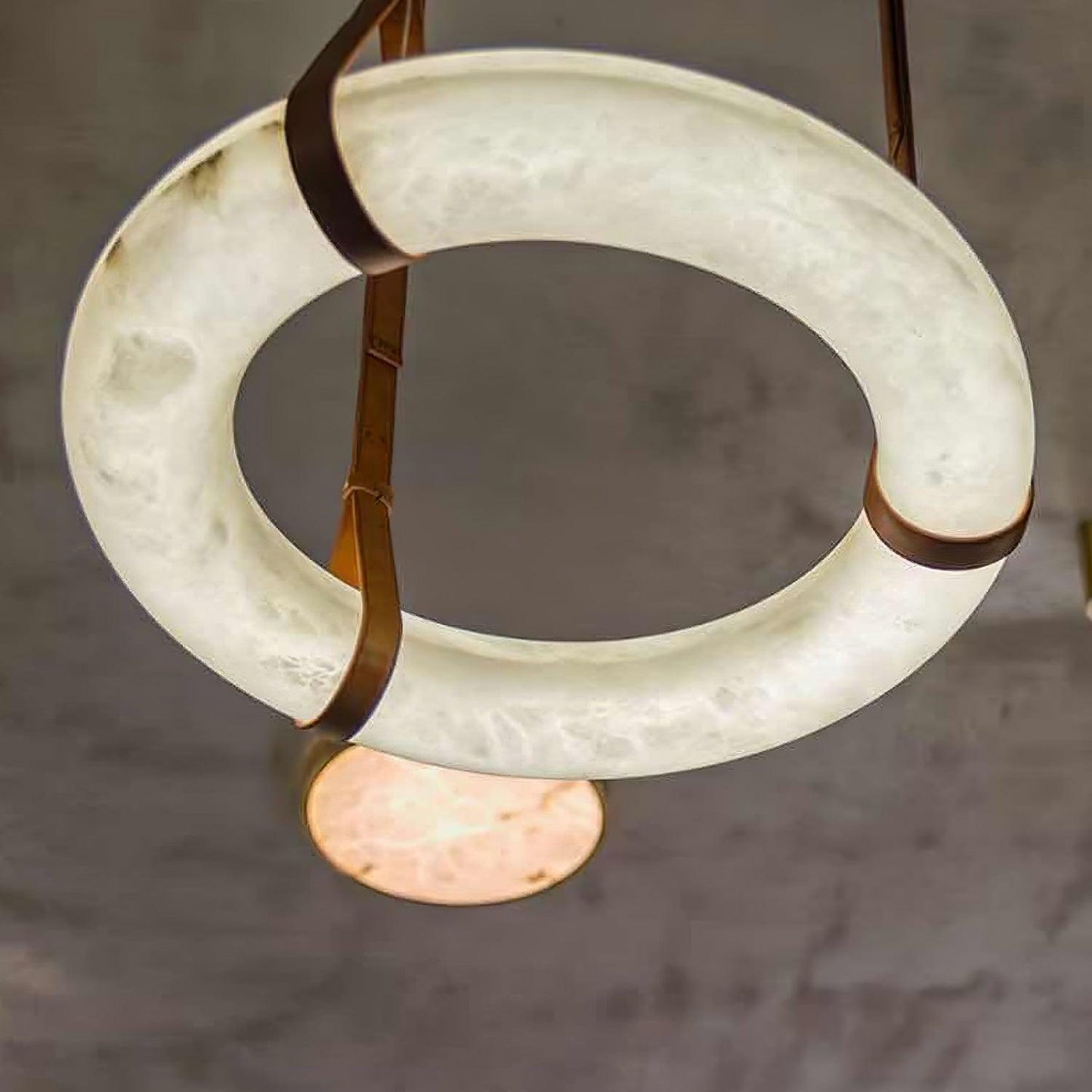 Vakkerlight Oslo Pendant Light B Alabaster Ring Ceiling Fixture