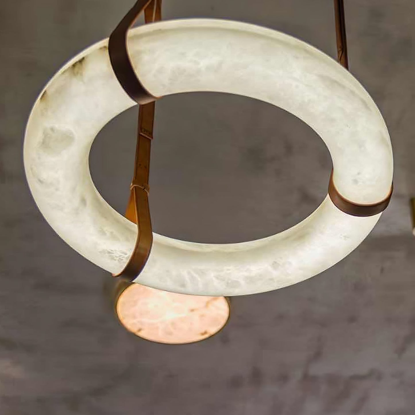 Vakkerlight Oslo Pendant Light B Alabaster Ring Ceiling Fixture