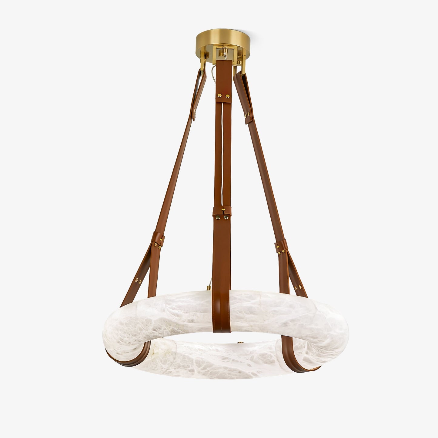 Vakkerlight Oslo Pendant Light B Alabaster Ring Ceiling Fixture