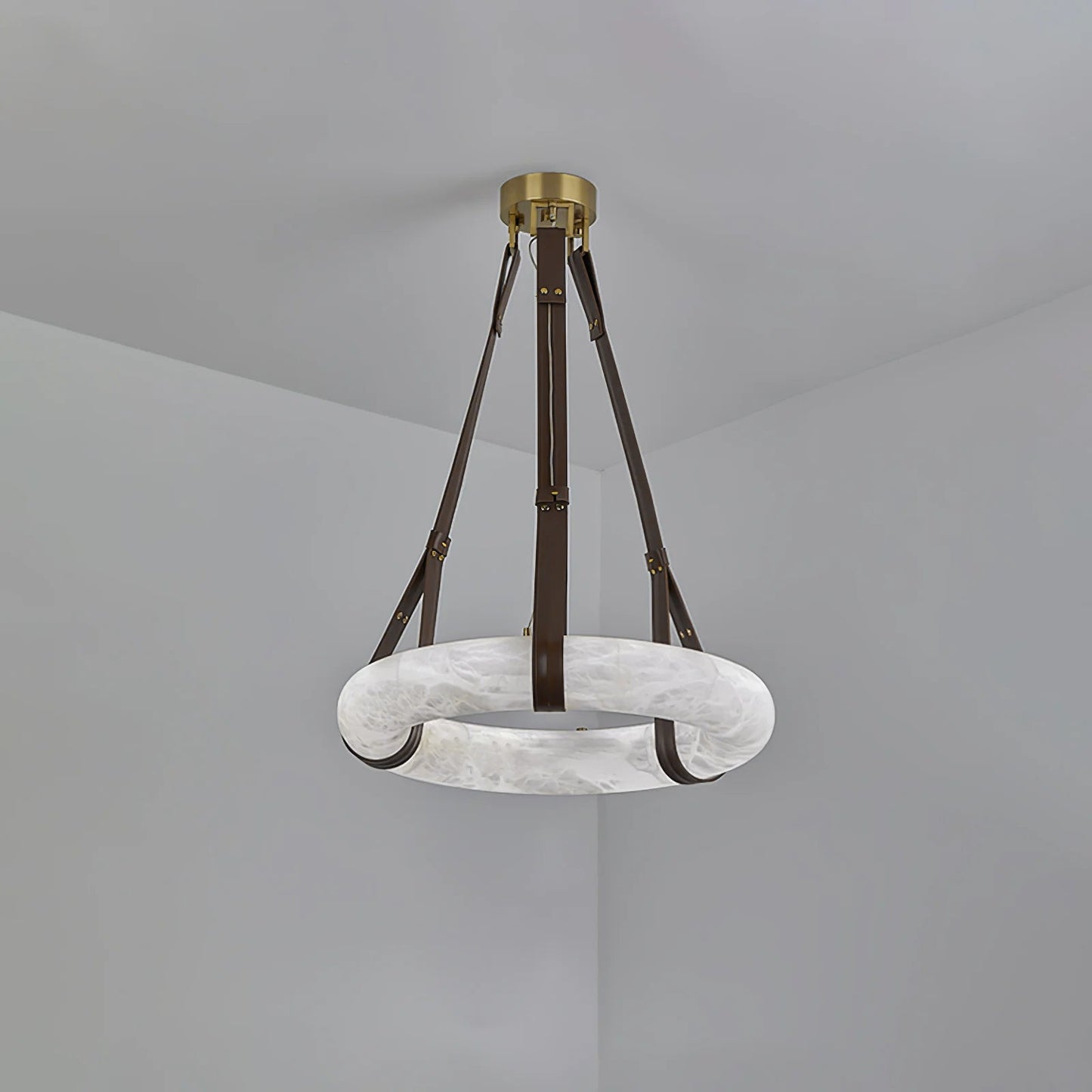 Vakkerlight Oslo Pendant Light B Alabaster Ring Ceiling Fixture