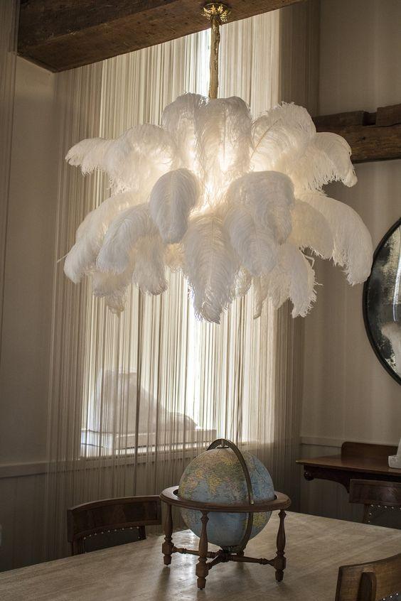 Ostrich Feather Chandeliers - YIOSI