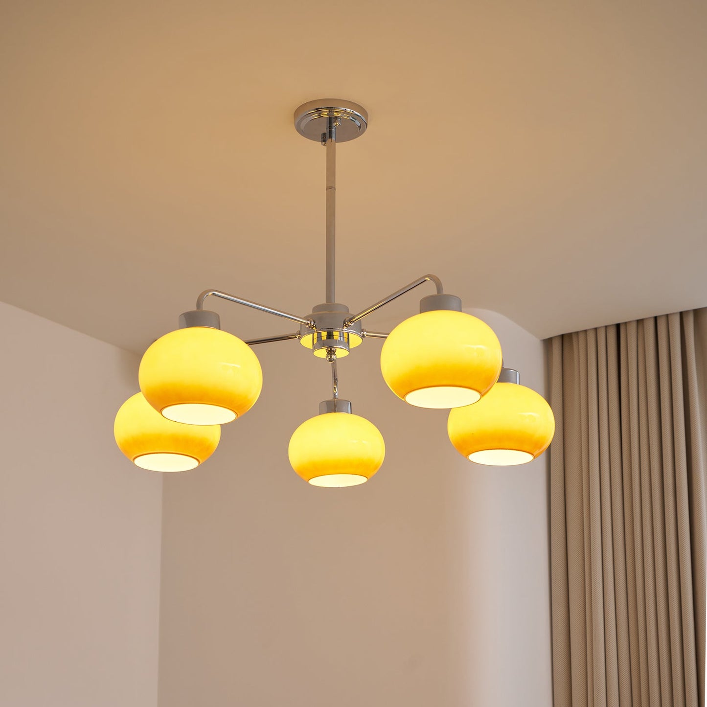 Oval Persimmon Chandelier - YIOSI