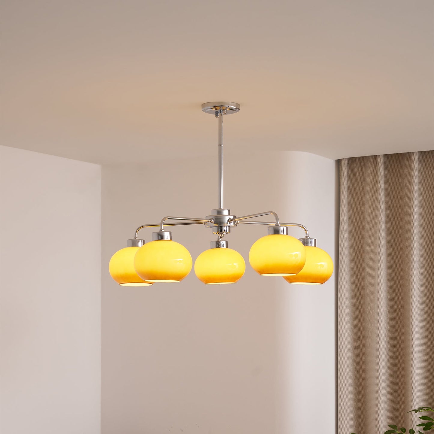 Oval Persimmon Chandelier - YIOSI