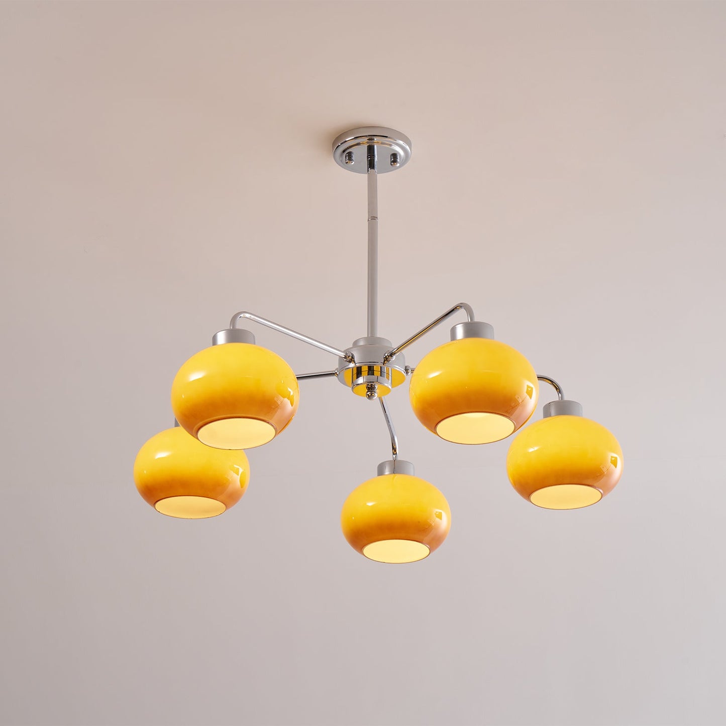 Oval Persimmon Chandelier - YIOSI