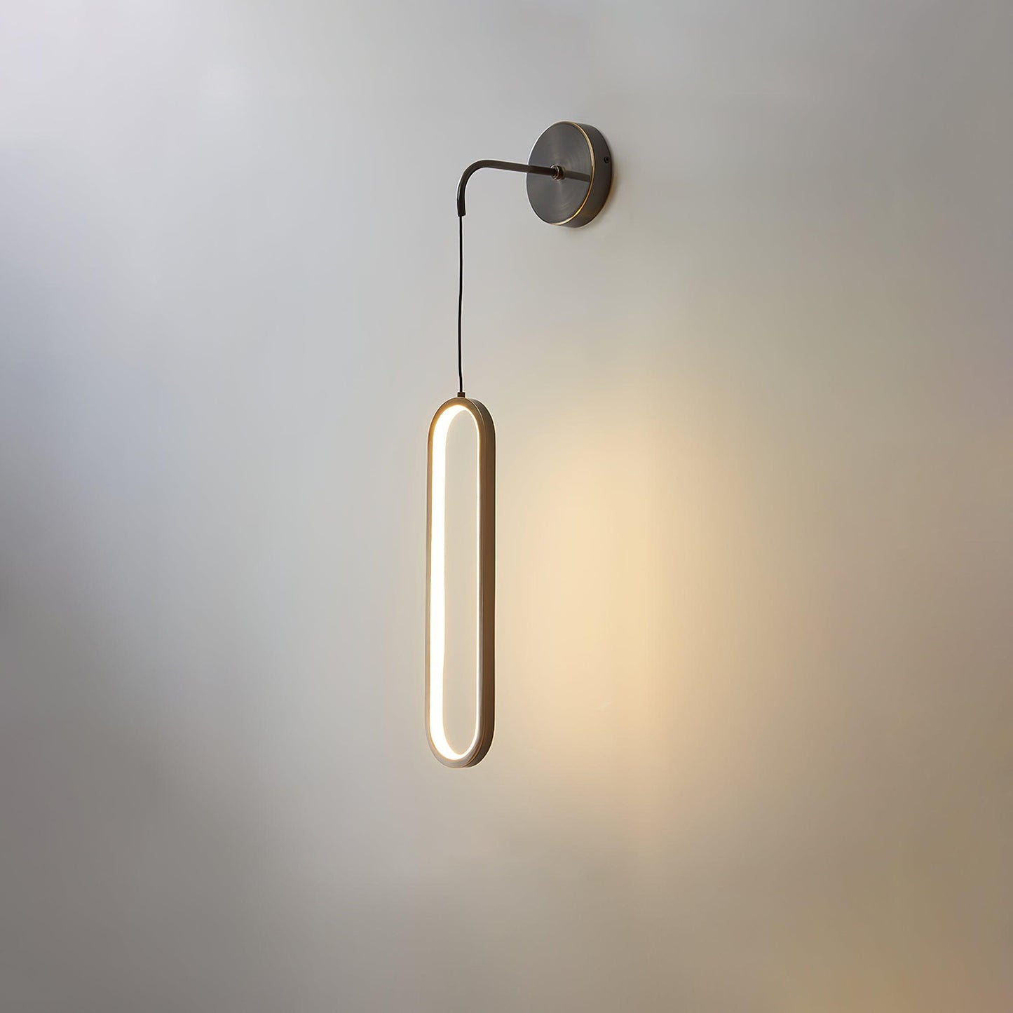 Oval LED Brass Wall Lamp - YIOSI