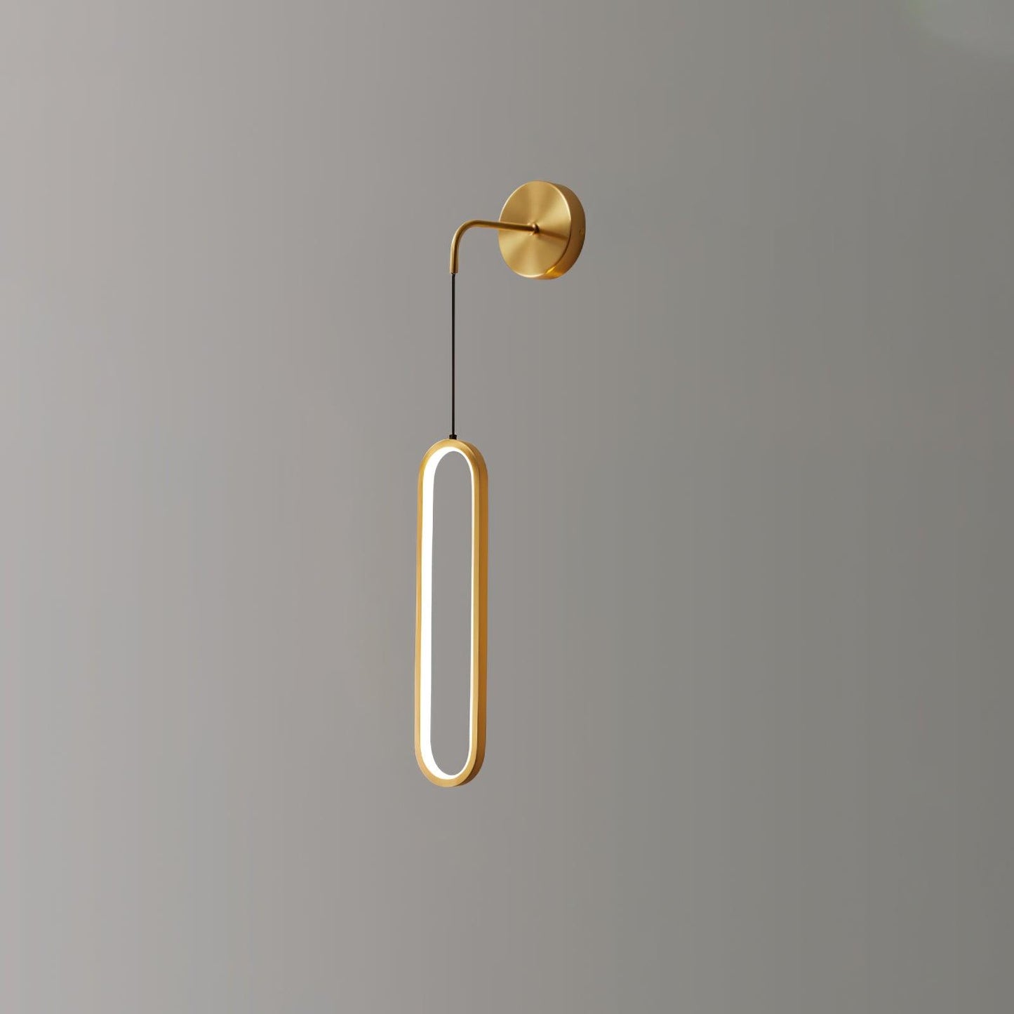 Oval LED Brass Wall Lamp - YIOSI