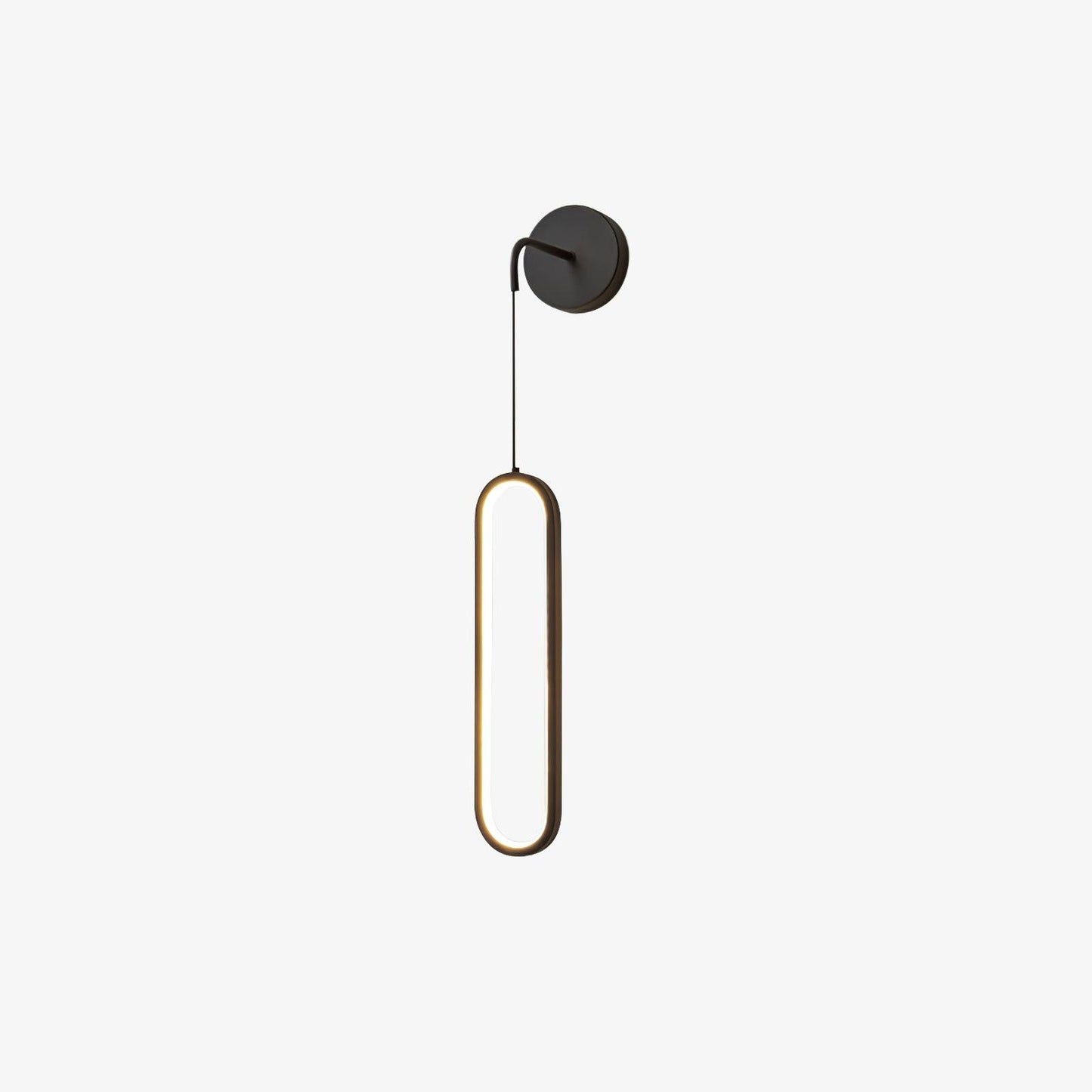 Oval LED Brass Wall Lamp - YIOSI